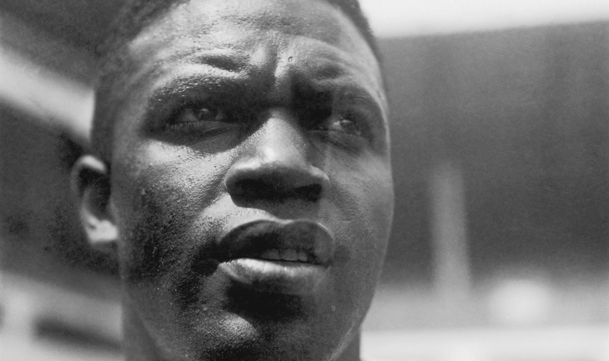 American baseball player Jackie Robinson (1919 - 1972) during his time with the Brooklyn Dodgers, 28th August 1949
