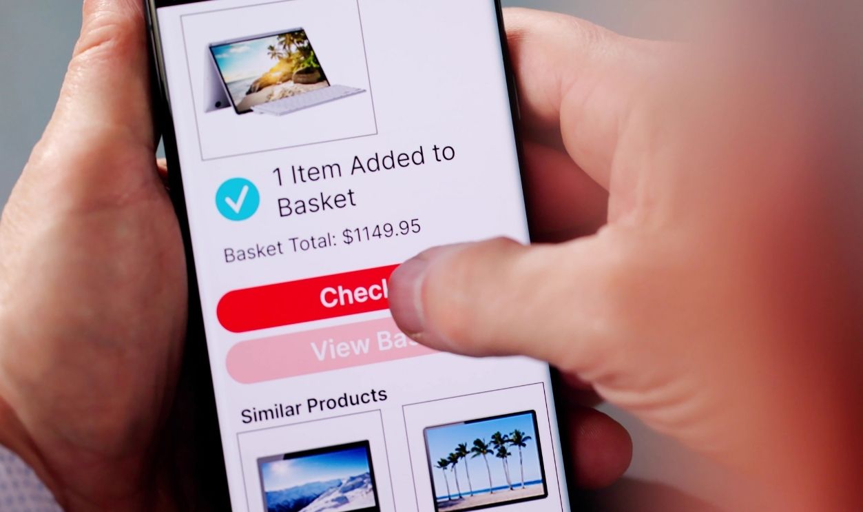 Online Ecommerce Website Store Shopping On Smartphone