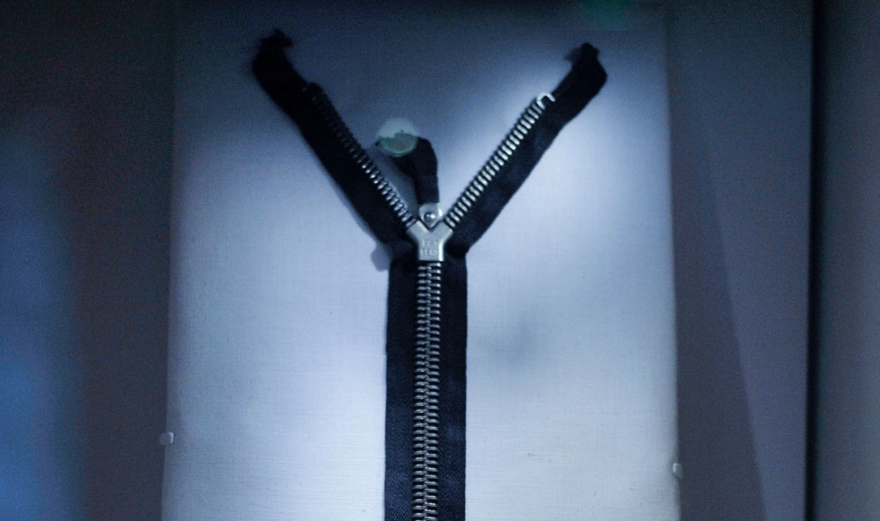 WASHINGTON, DC- JULY 01: The zipper invent by Gideon Sundback is on display during the grand opening of National Museum Of American History's Innovation Wing at the National Museum Of American History on July 1, 2015 in Washington DC.