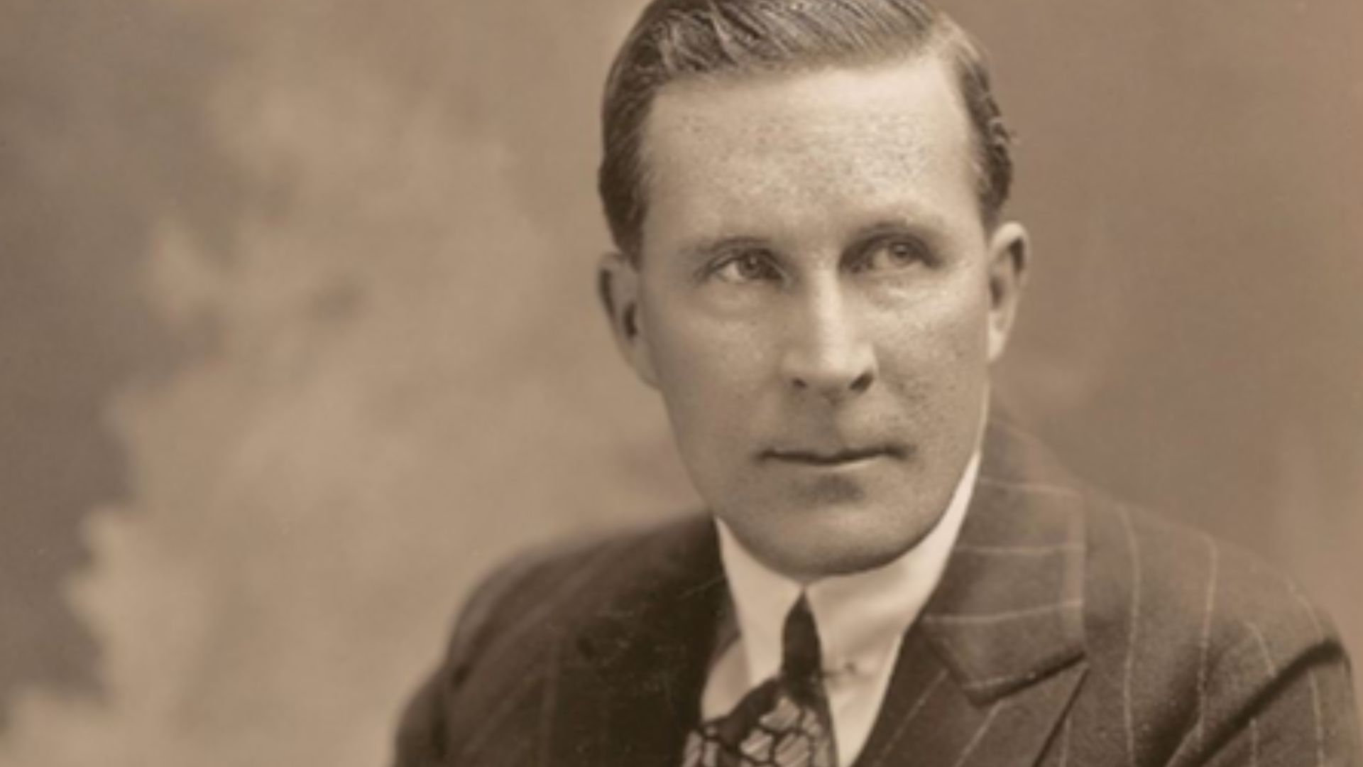 1917 portrait of Anglo-Irish film director William Desmond Taylor (1872–1922)  by American photographer Albert Witzel (1879–1929).