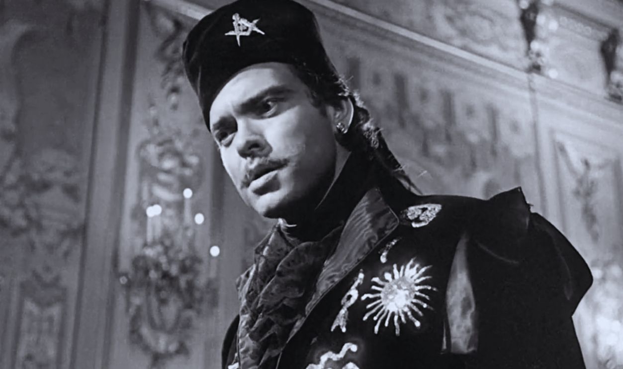 Screenshot from Black Magic (1949)