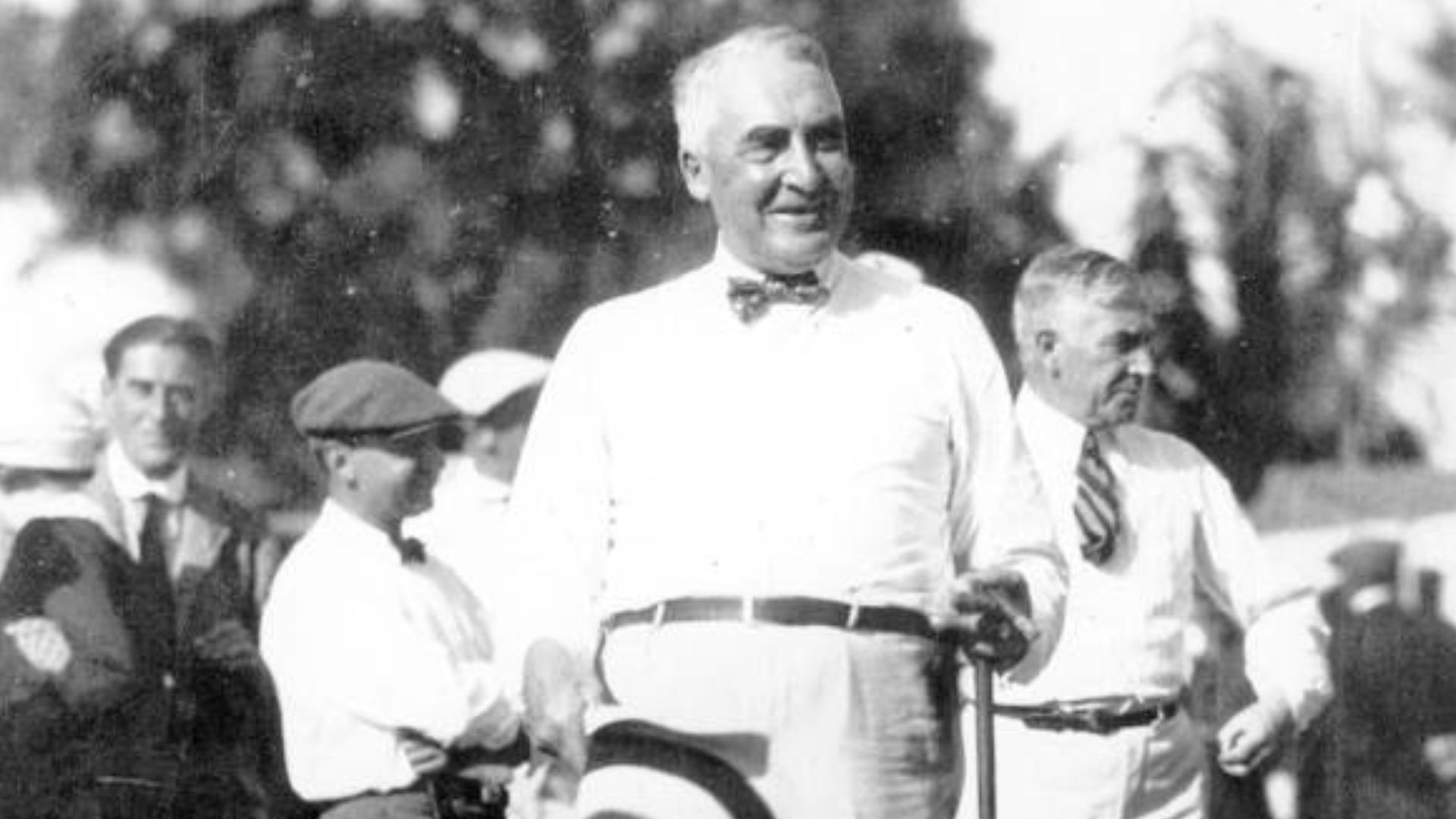 President-elect Warren G. Harding playing golf - Miami Beach, Florida.
