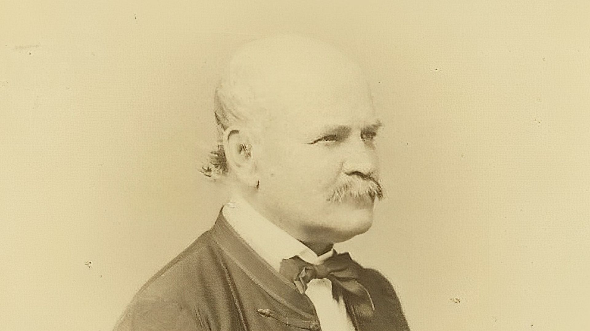 Photograph of Ignaz Semmelweis in 1860 by
