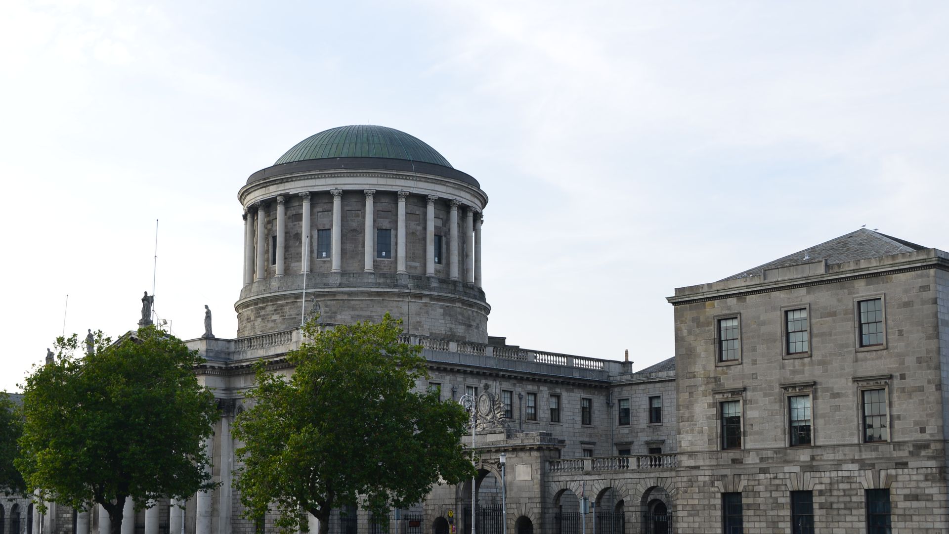 The Four Courts building in Dublin, which holds three courts (the fourth moved to a new building in 2010).