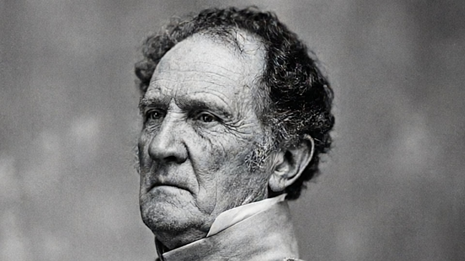 General Winfield Scott (1786 - 1866), daguerreotype created by Matthew Brady's studio circa 1849.