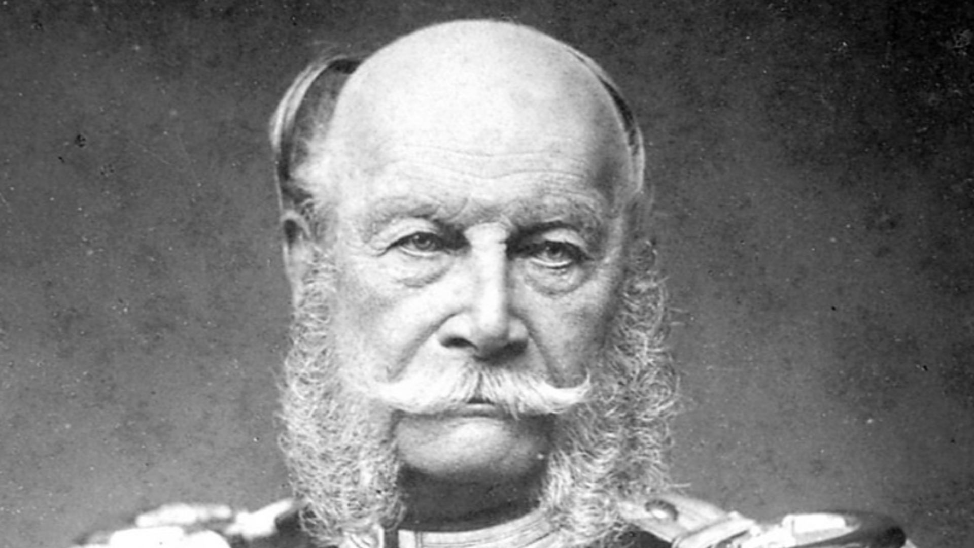 Cropped photograph of Kaiser Wilhelm I of Germany.