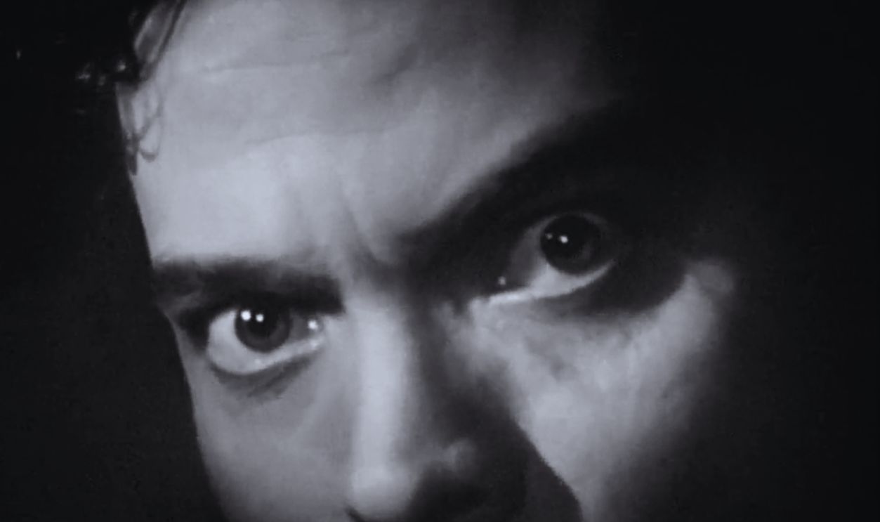 Screenshot from Black Magic (1949)