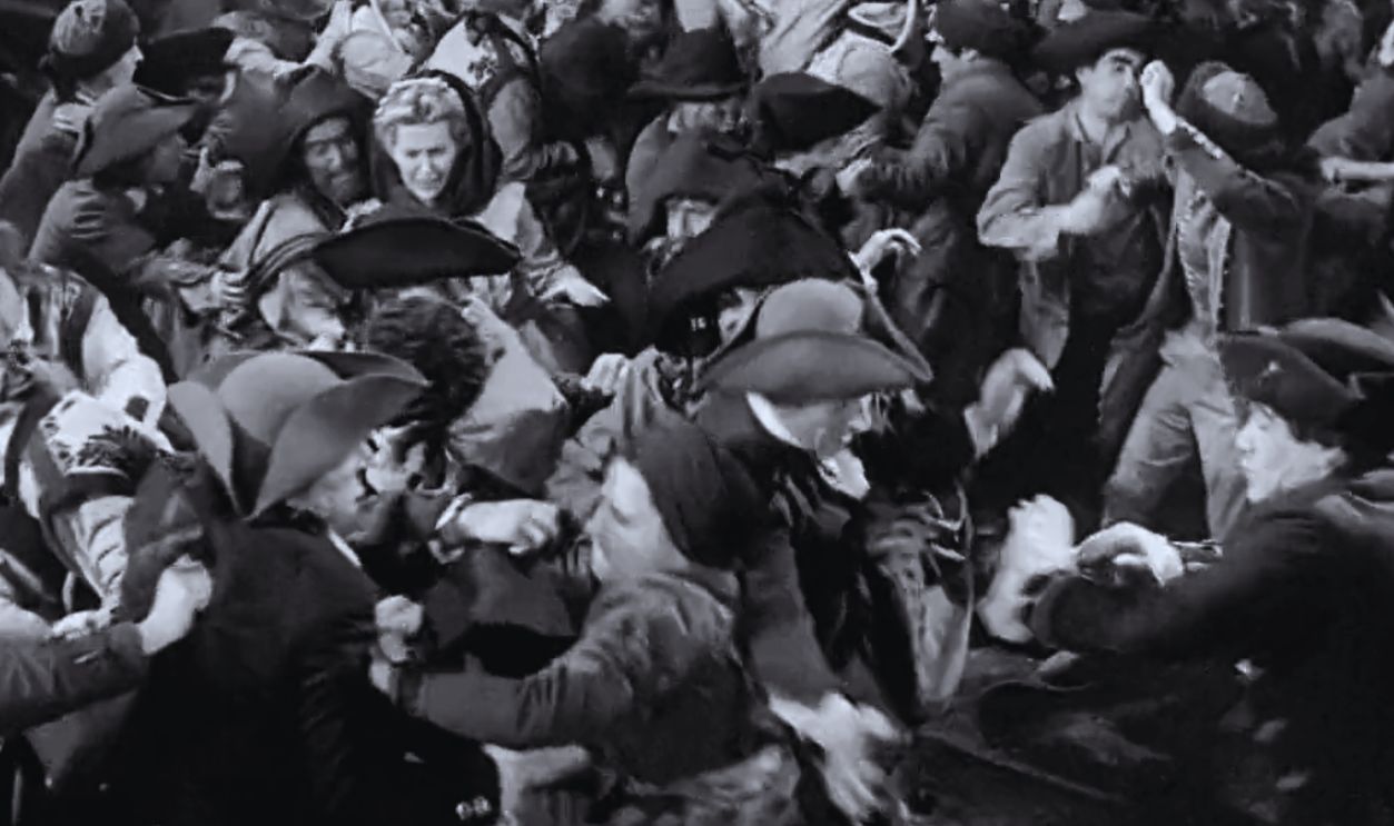Screenshot from Black Magic (1949)