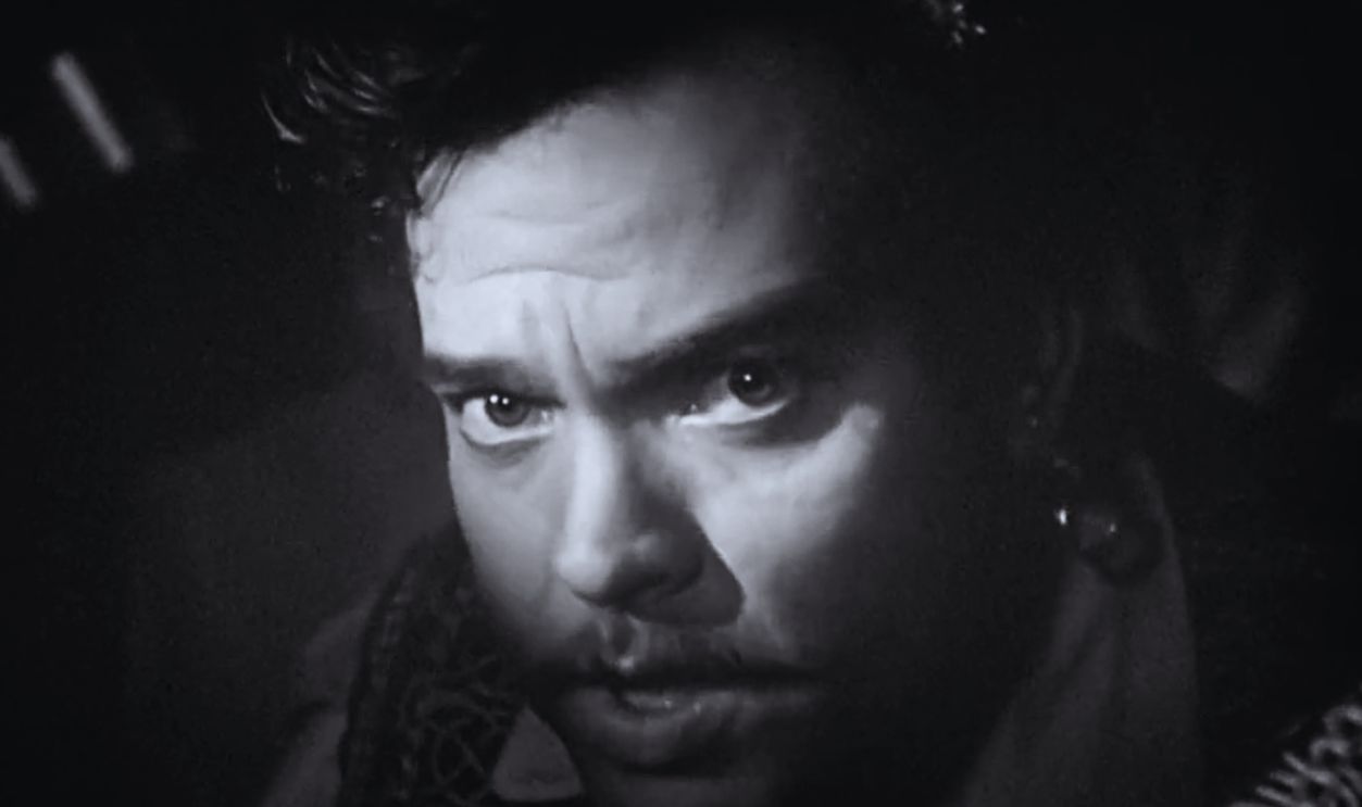 Screenshot from Black Magic (1949)