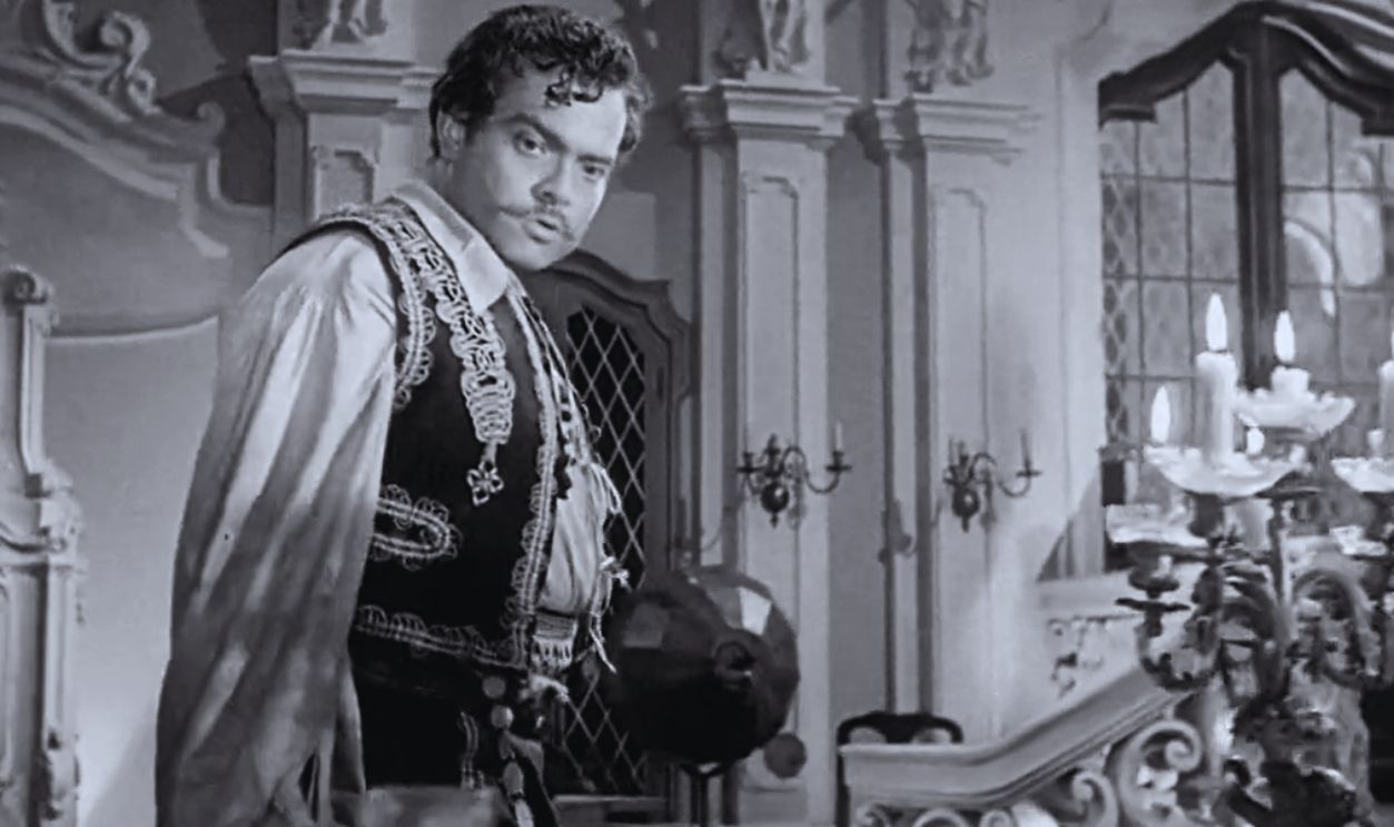 Screenshot from Black Magic (1949)