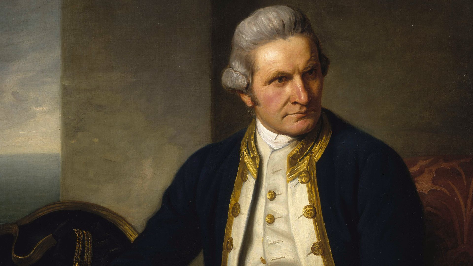 Official portrait of Captain James Cook