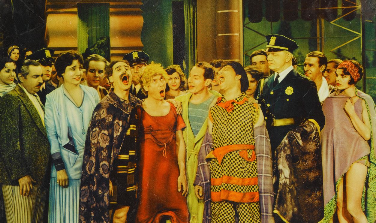 Gettyimages - 631146255, Animal Crackers Comic actors Chico, Harpo, Zeppo and Groucho Marx star with Margaret Dumont in the 1930 Marx Brothers comedy 'Animal Crackers', directed by Victor Heerman far Paramount Pictures. 