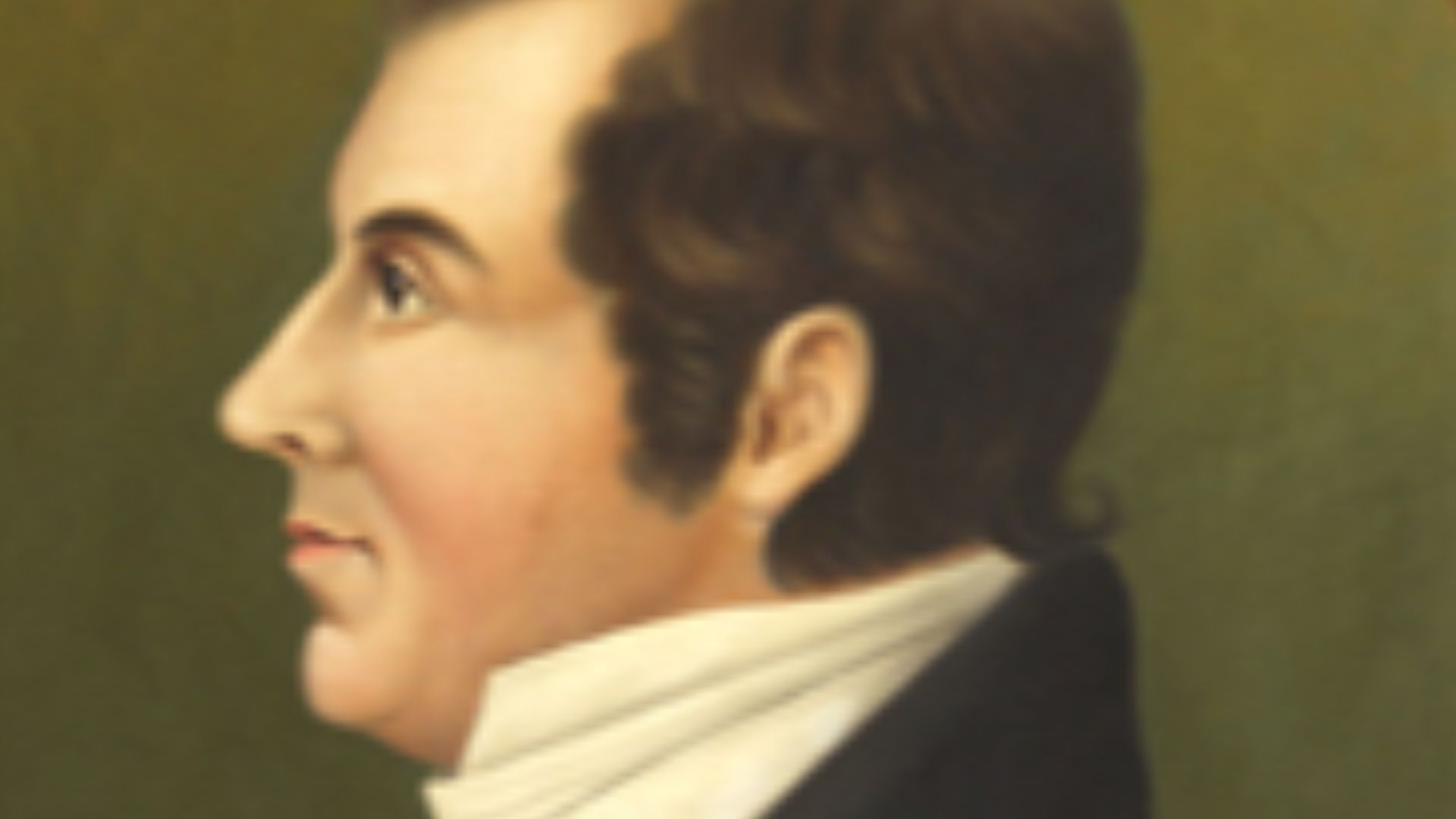 Former Ohio Governor Edward Tiffin, portrait from 1808-09.