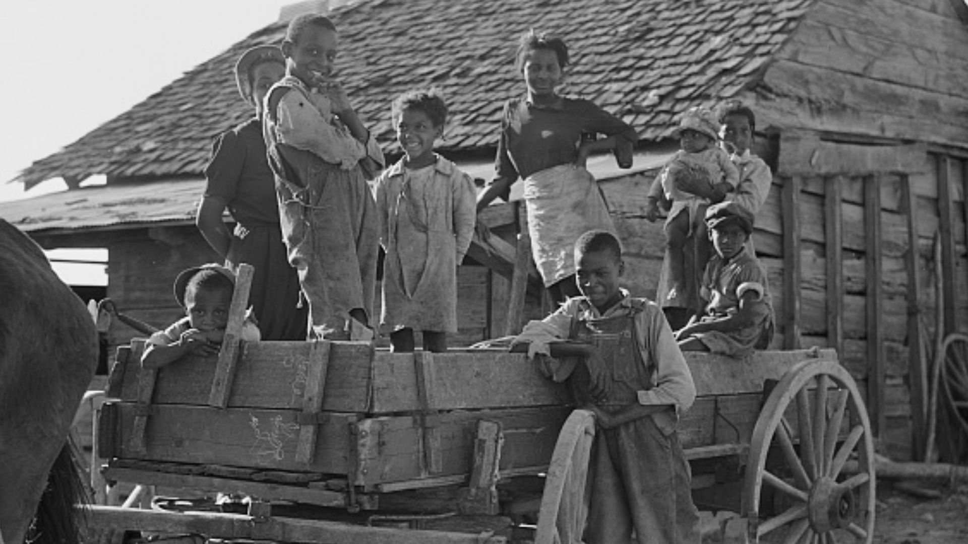 Black children of a Farm Security Administration (FSA) borrower in Georgia