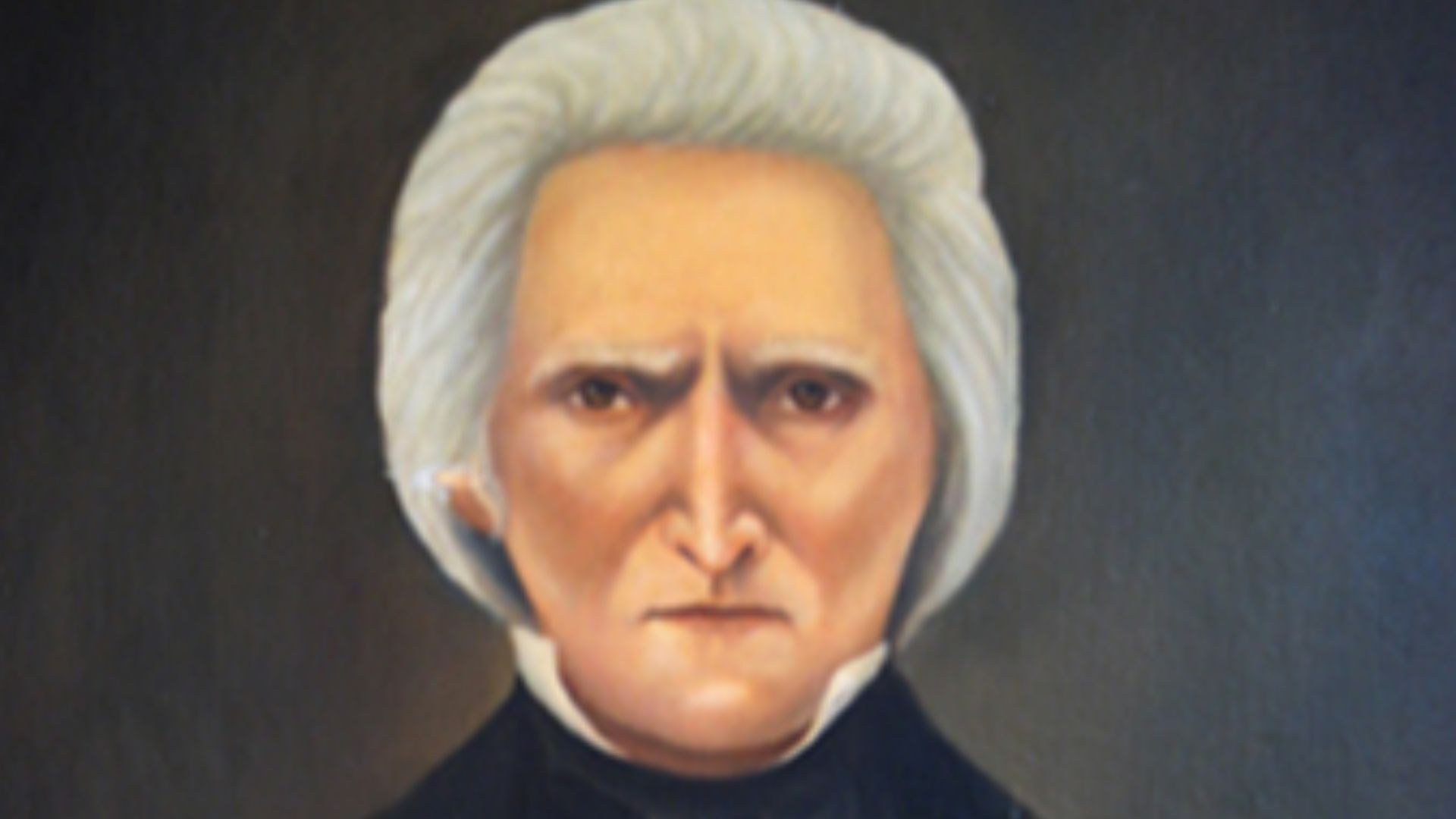 Portrait of Robert Lucas, Governor of Ohio, hangs in room 108 of Ohio Statehouse. Oil on Canvas, 25 X 21 inches.