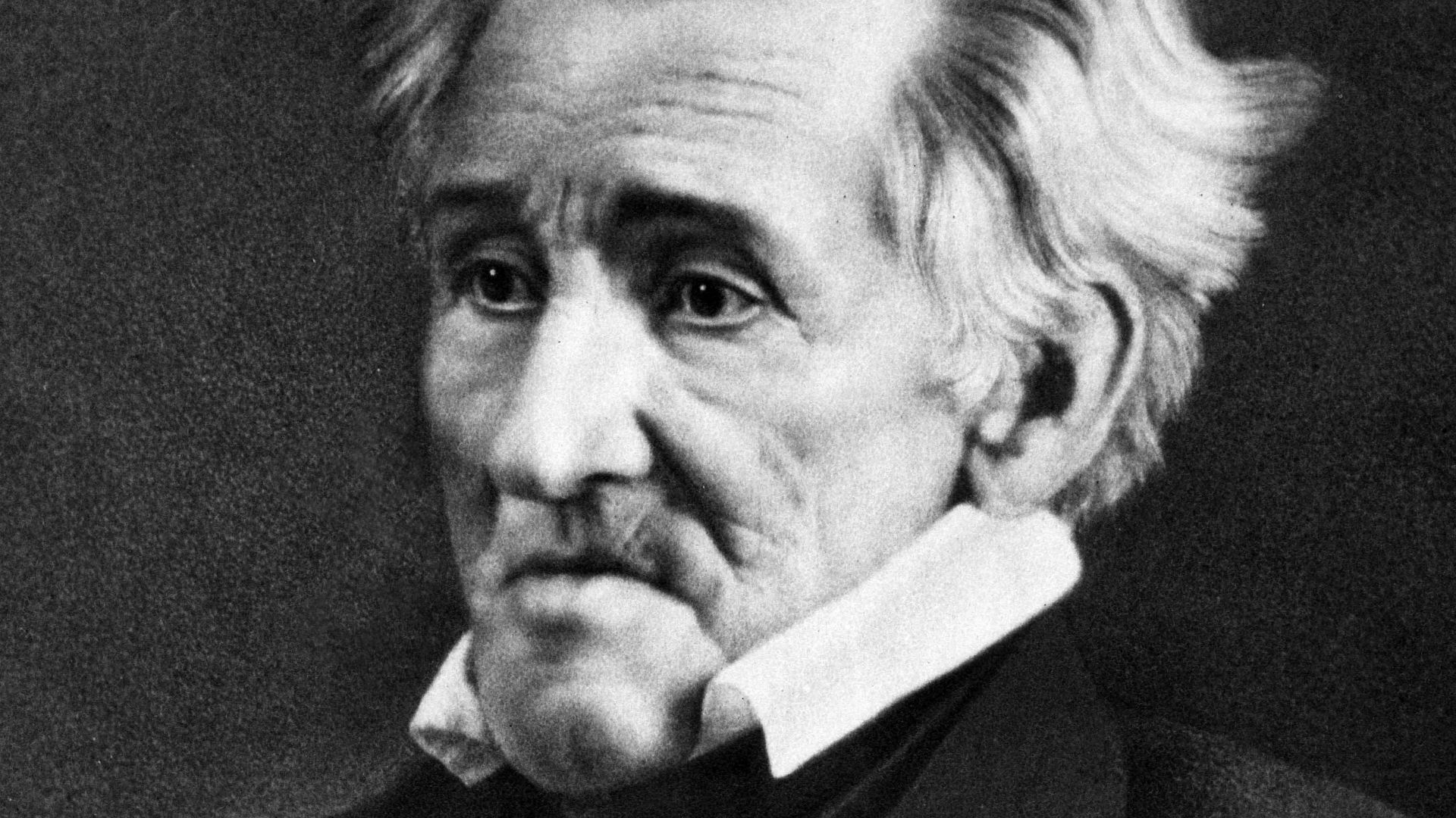 Former US President, Andrew Jackson, in 1845, months before his death. (age 78)