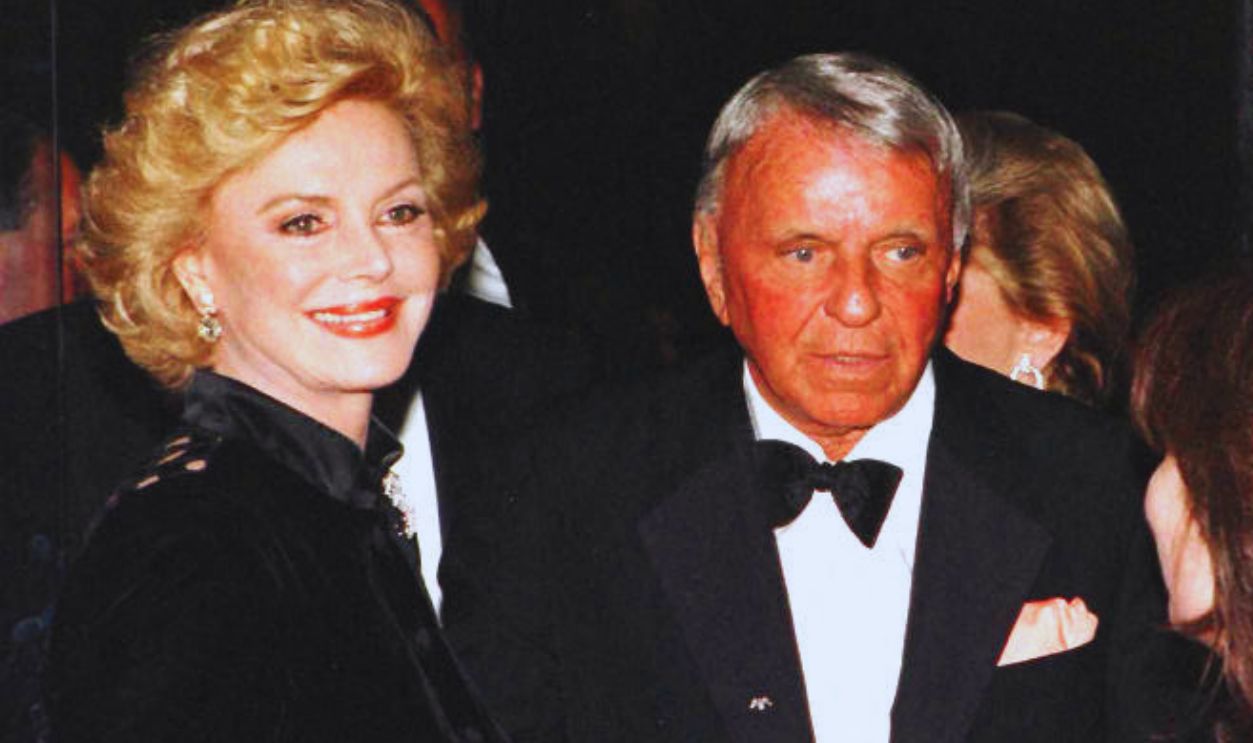 Gettyimages - 1569153841, Legendary US singer Frank Sinatra in file picture taken 25 October 1996 in Beverly Hills arrives with his wife Barbara, widow of comedian Zeppo Marx, at the Carousel of Hope benefit.