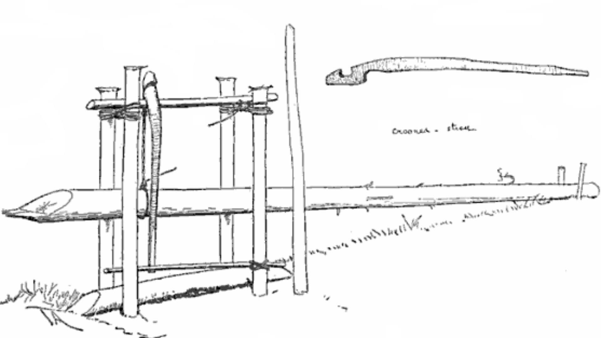 19th century knowledge traps and snares otter or beaver dead fall
