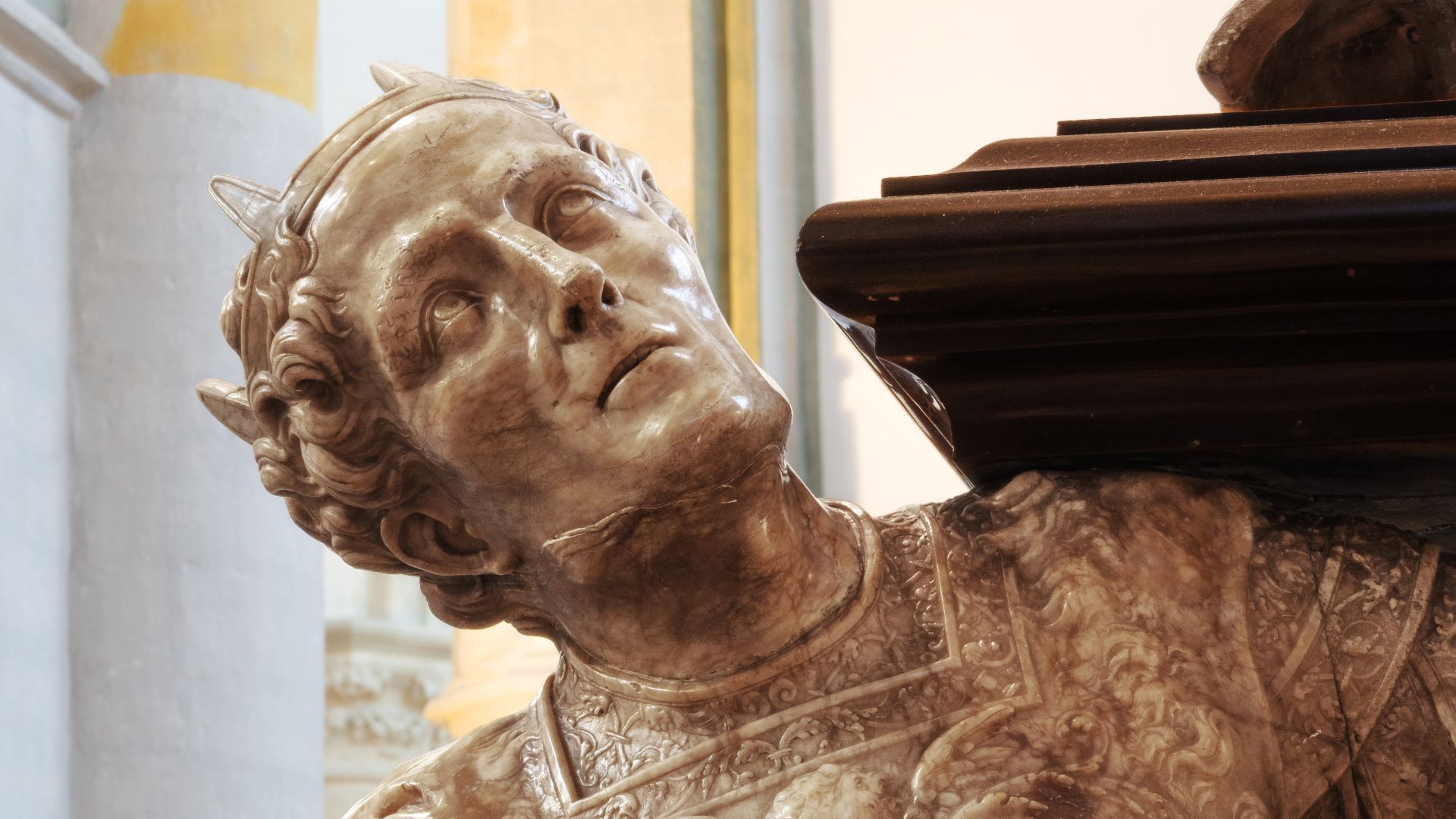 Detail of Julius Caesar, one of the bearers of Engelbert II of Nassau's memorial tomb