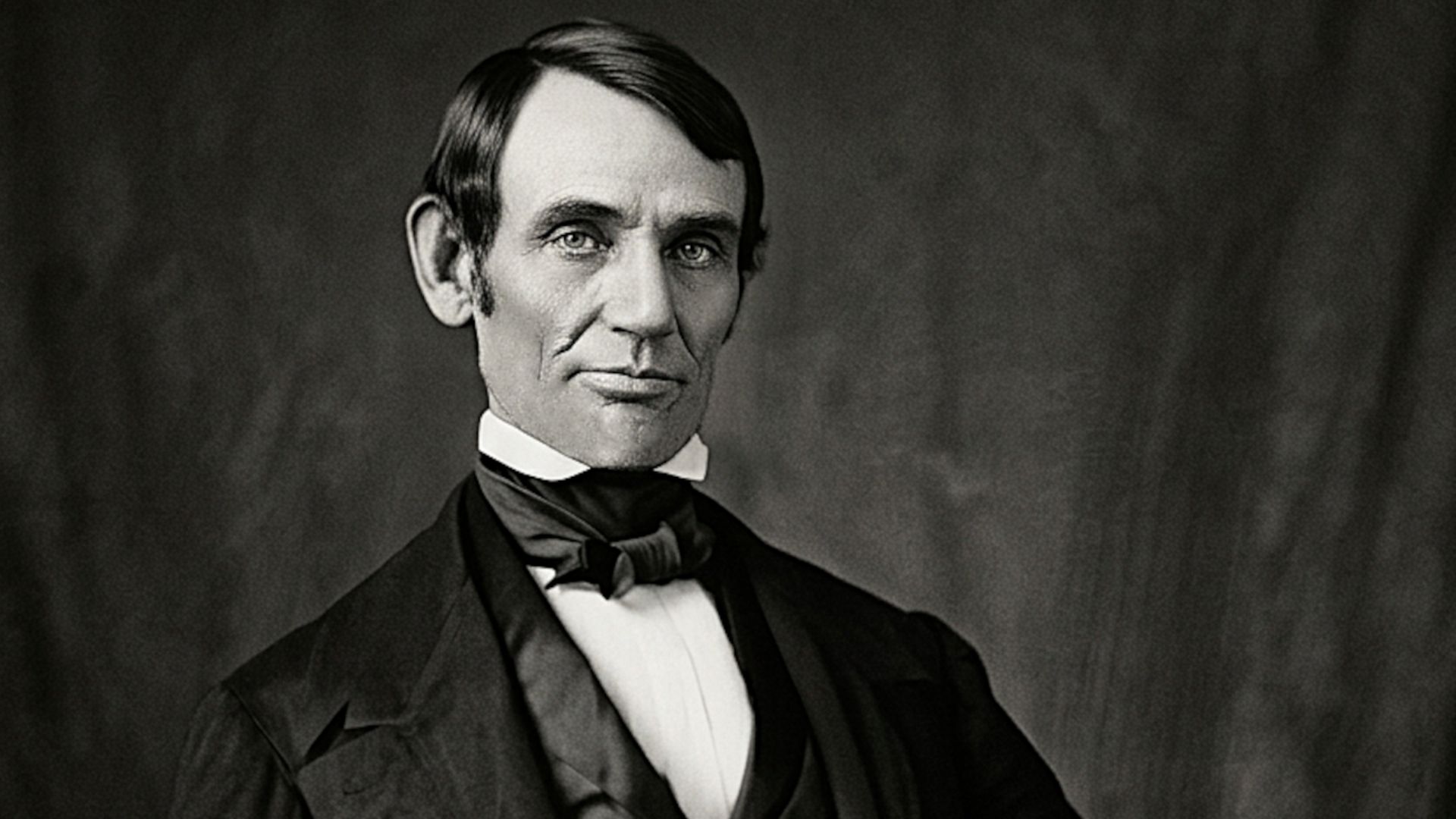Abraham Lincoln (1809 - 1865), Congressman-elect from Illinois. Three-quarter length portrait, seated, facing front.This daguerreotype is the earliest-known photograph of Abraham Lincoln, taken at age 37 when he was a frontier lawyer in Springfield and Co