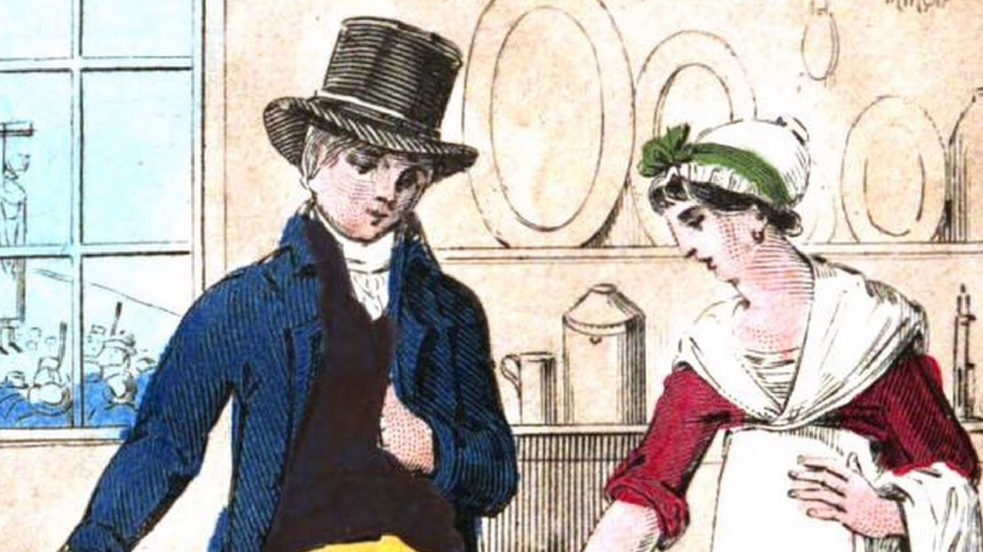 Original caption : Mrs Bateman mixes the Poison.
