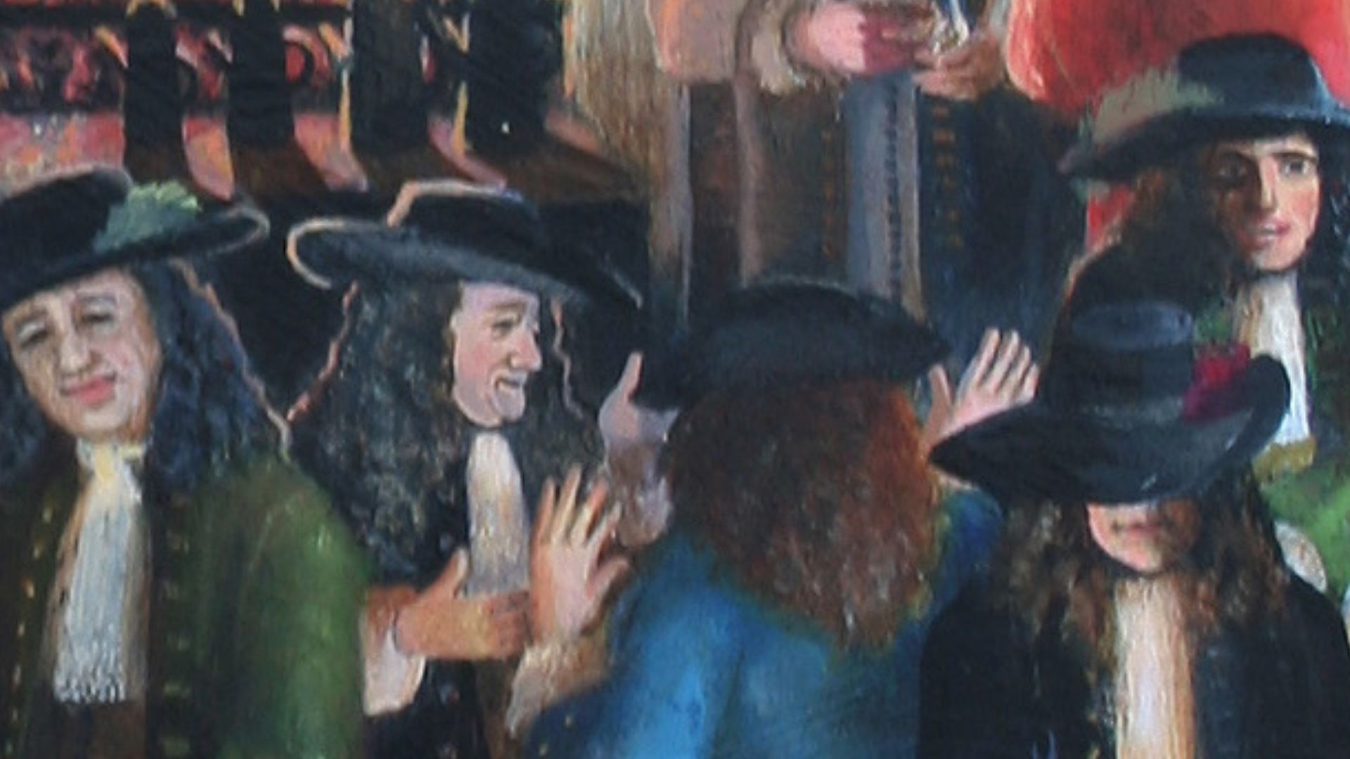Coffee Houses played an important part in the social life of Robert Hooke. Only coffee and chocolate were served (no alcohol). Here news could be had, conversation, arguments, meetings, card games, wagers made, workmen could be paid, etc.(Hooke would so