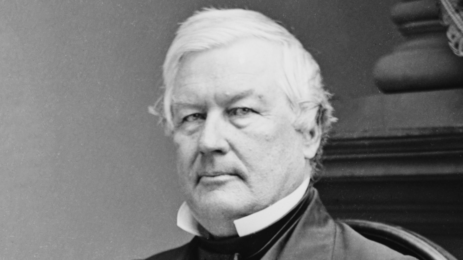 Cropped Photo Of Millard Fillmore (13th president of the United States). Image Taken by Mathew B. Brady circa 1855-1865, and forms part of the Library of Congress Brady-Handy photograph collection