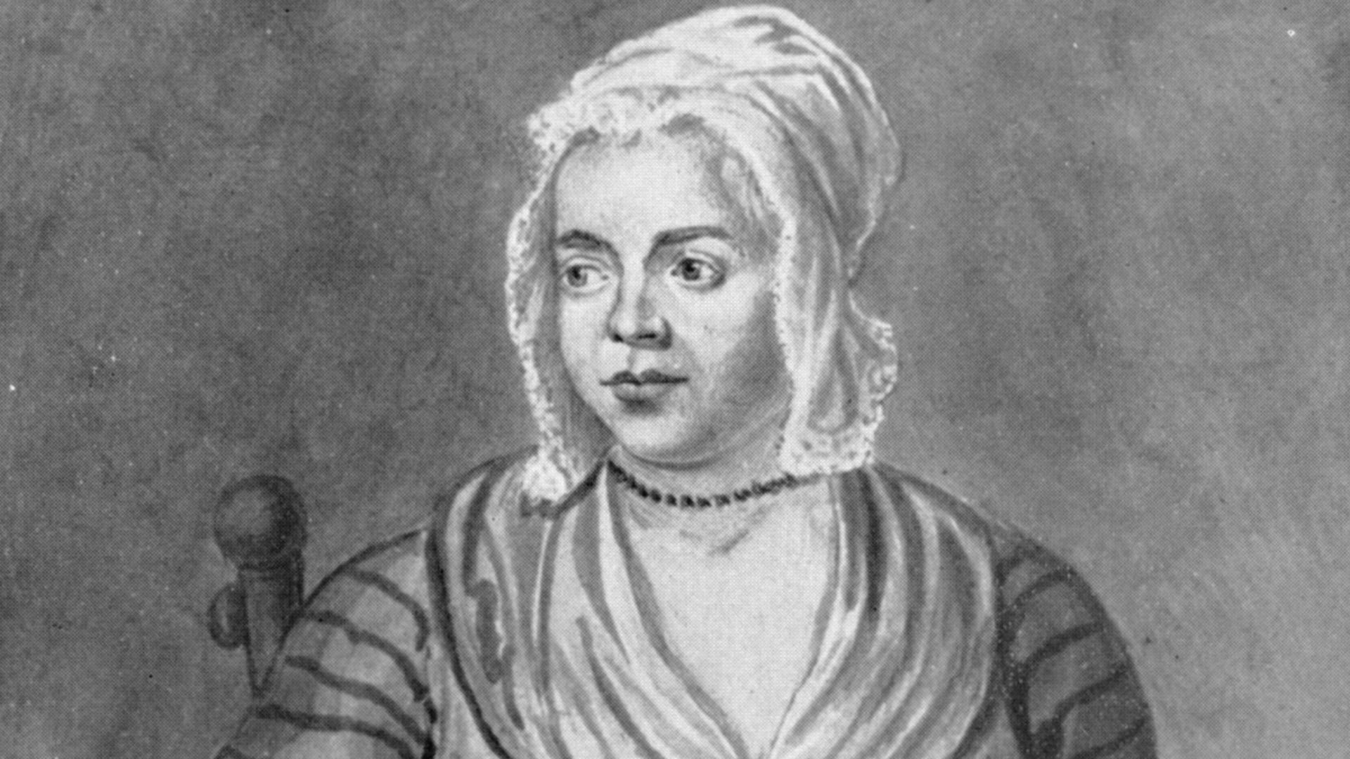 A copy of a portrait of Mary Toft