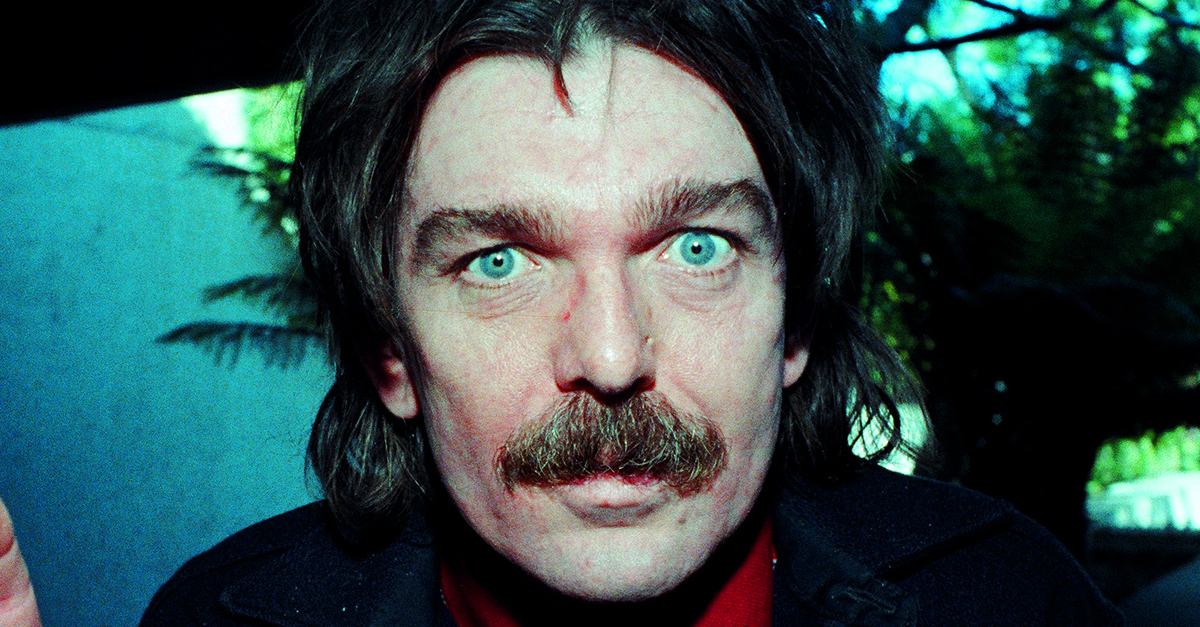 Captain Beefheart posing backstage at The Oakland Coliseum in 1976 in Oakland, California.