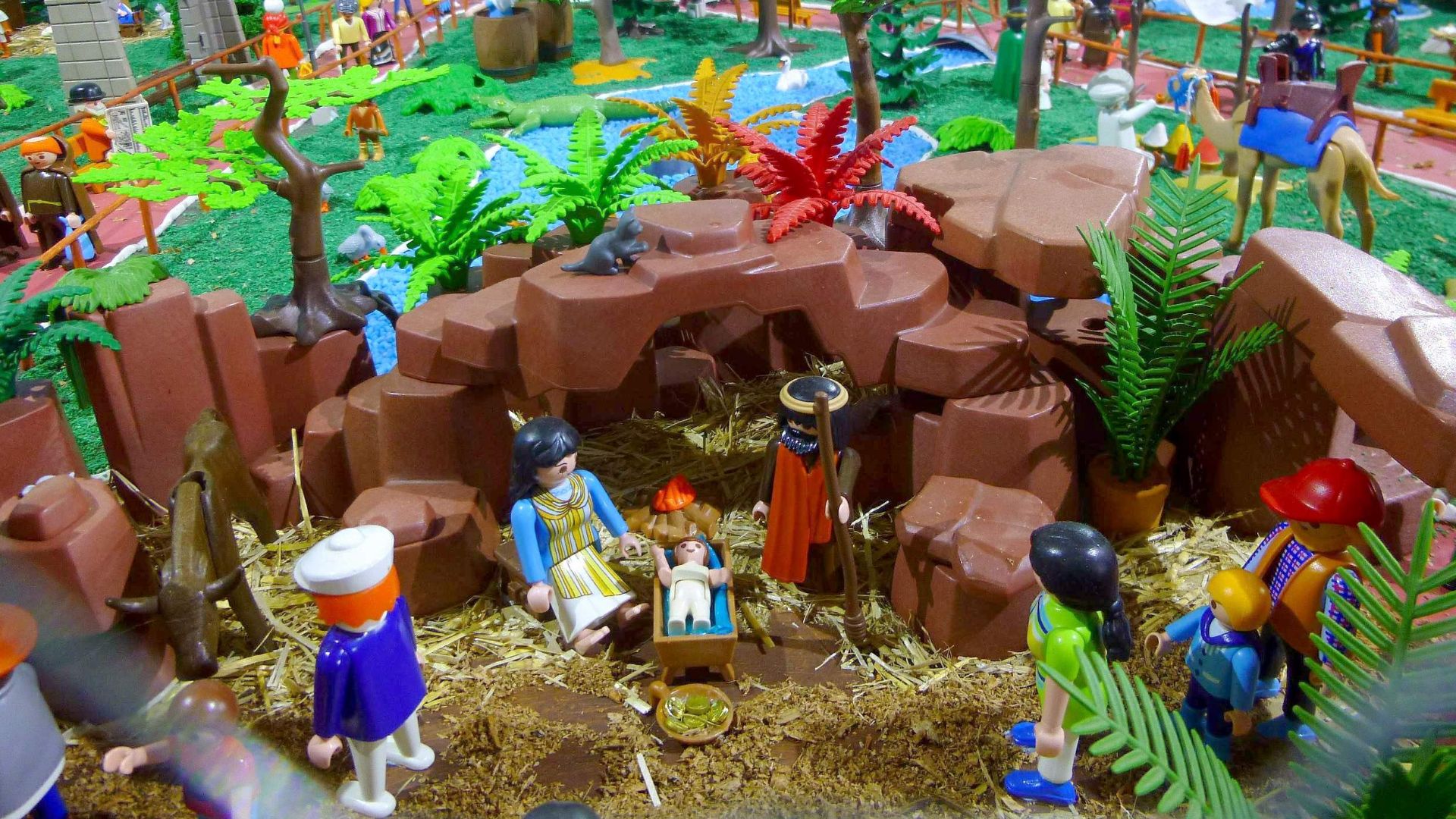 Belén navideño de Playmobil en la Iglesia del Carmen (Vitoria, 2014)