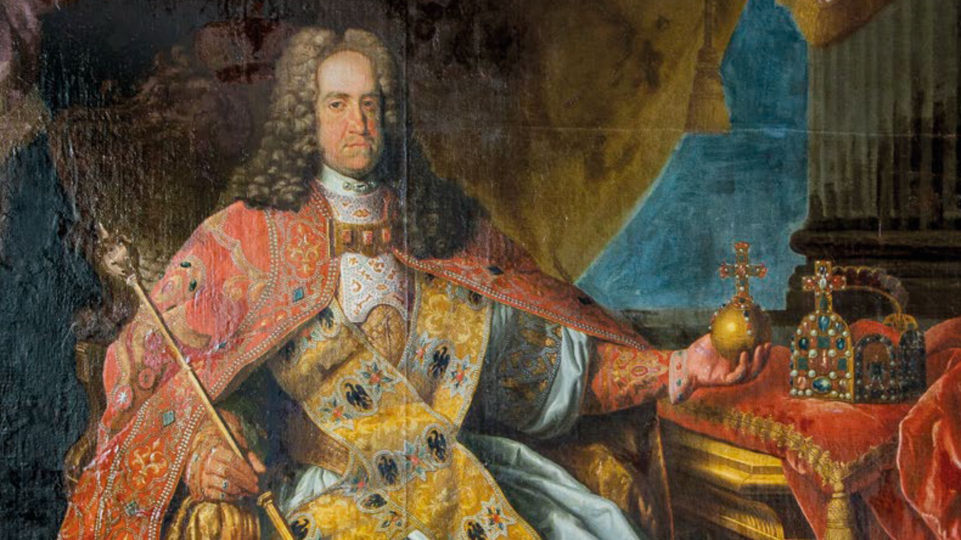 Kaiser Karl VI. im Krönungsornat