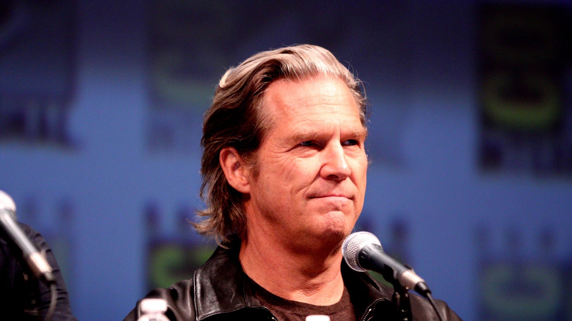 Actor Jeff Bridges on the Tron: Legacy panel at the 2010 San Diego Comic Con in San Diego, California.

Please attribute to Gage Skidmore if used elsewhere.