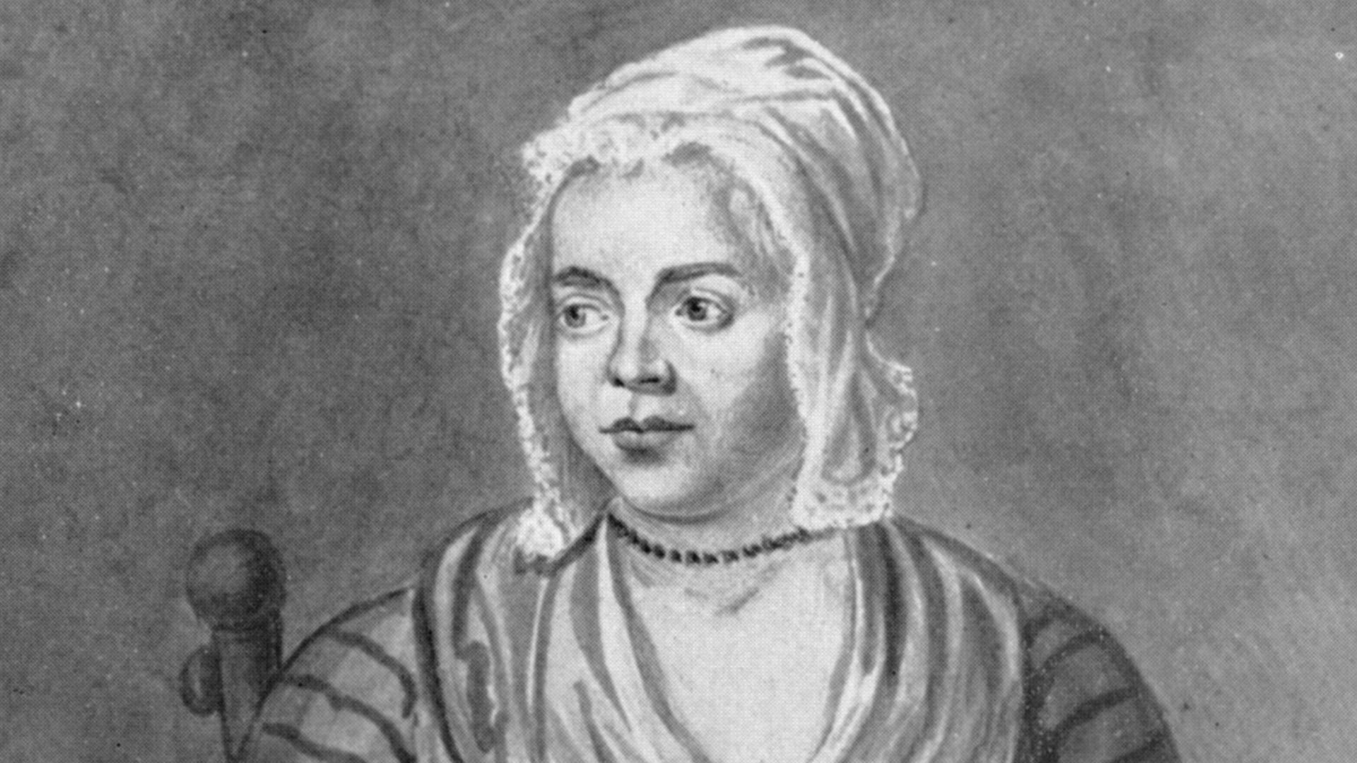 A copy of a portrait of Mary Toft