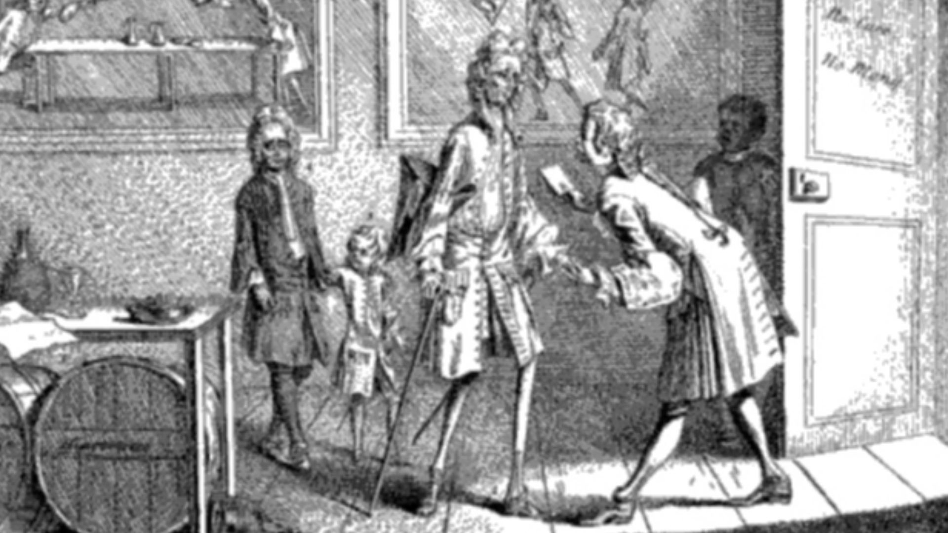 St. André receives a French surgeon sent to investigate the rabbit business, published in 1726.