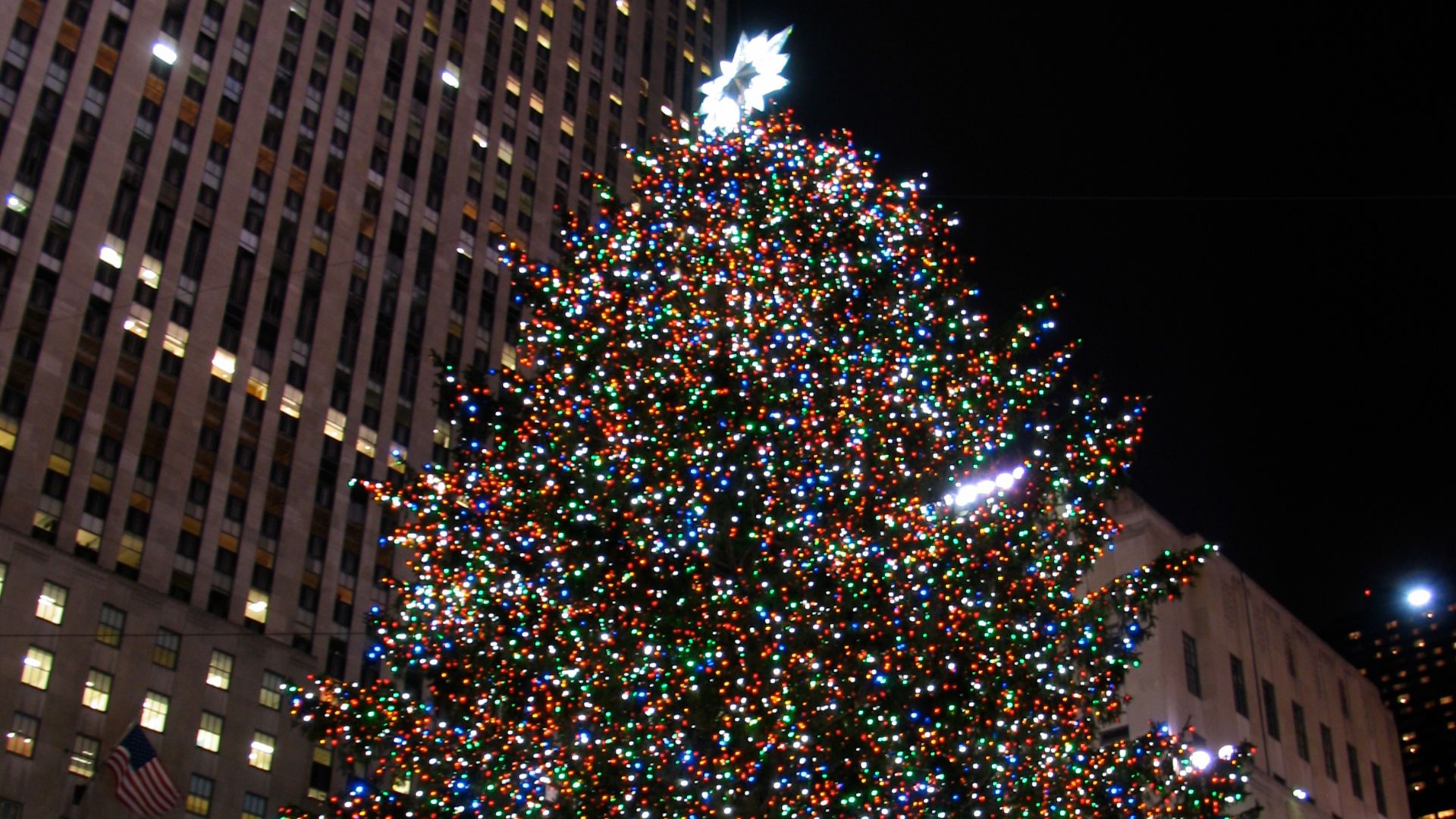 Rockefeller Center's Christmas tree in 2011, Manhattan, NYC