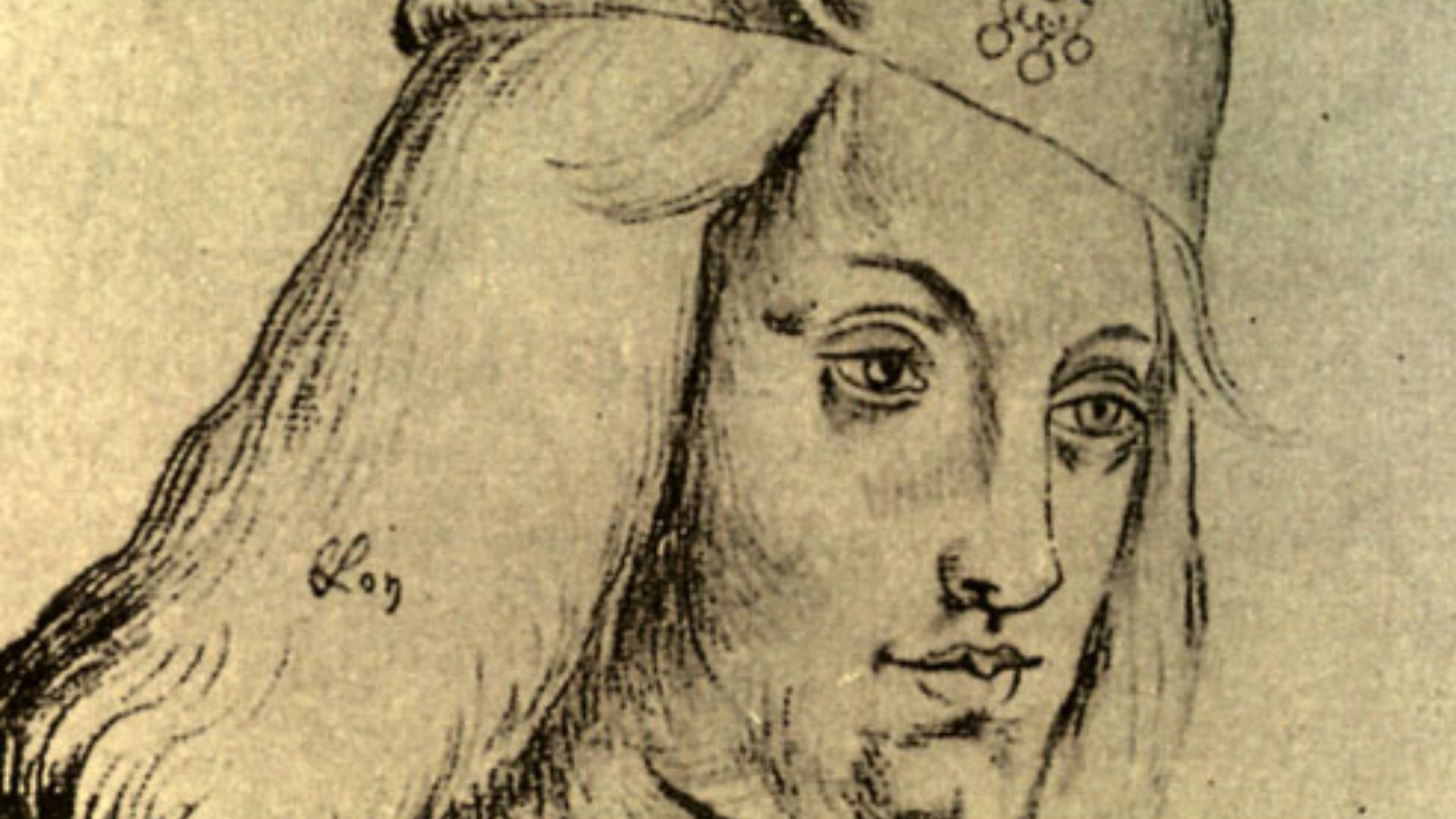 Drawing of Perkin Warbeck