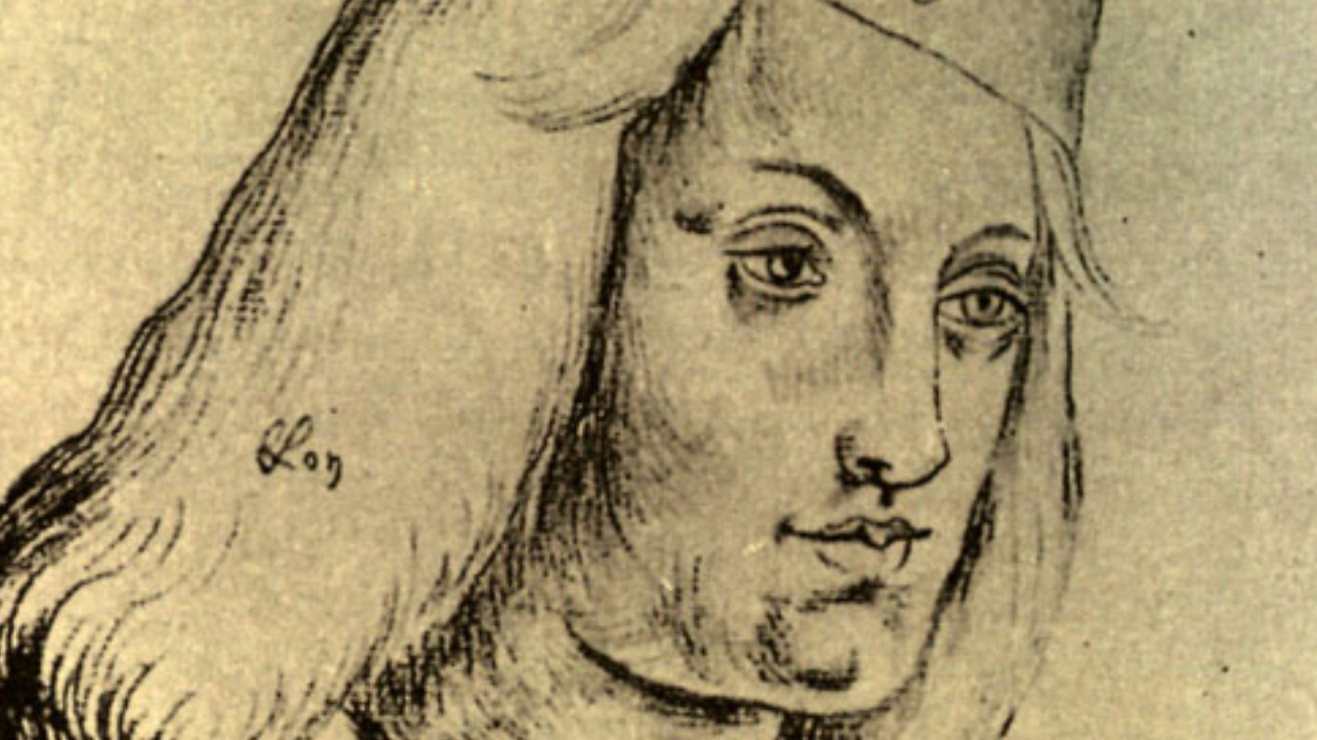 Drawing of Perkin Warbeck