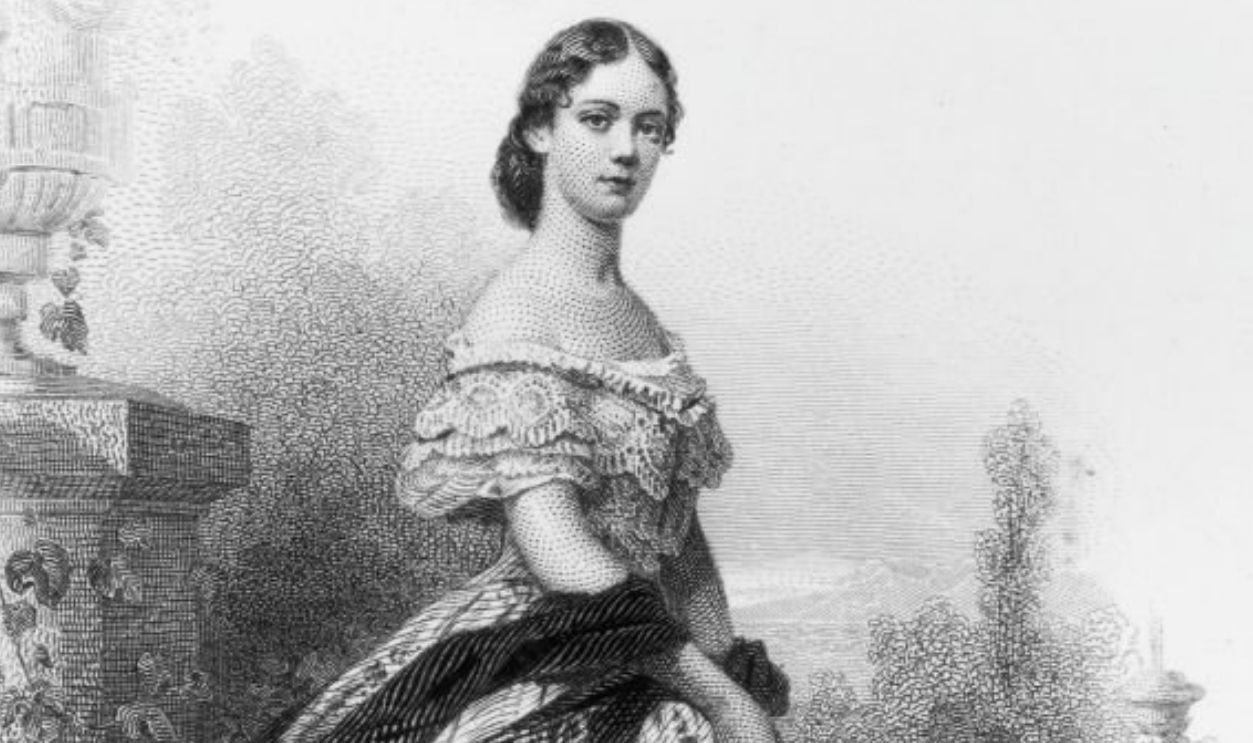 circa 1870: American socialite Kate Chase Sprague (1840 - 1899), daughter of Secretary of State Salmon P Chase and wife of William Sprague. 