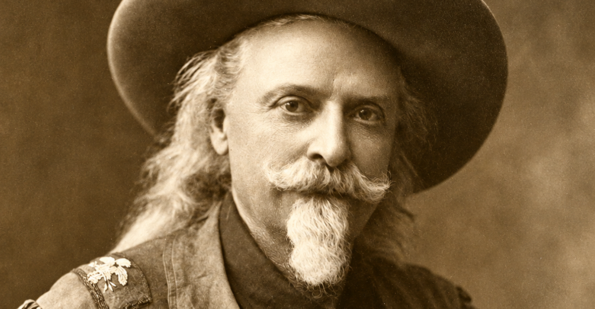 William F. (Buffalo Bill) Cody, head of the Wild West Show.Subjects: entertainers