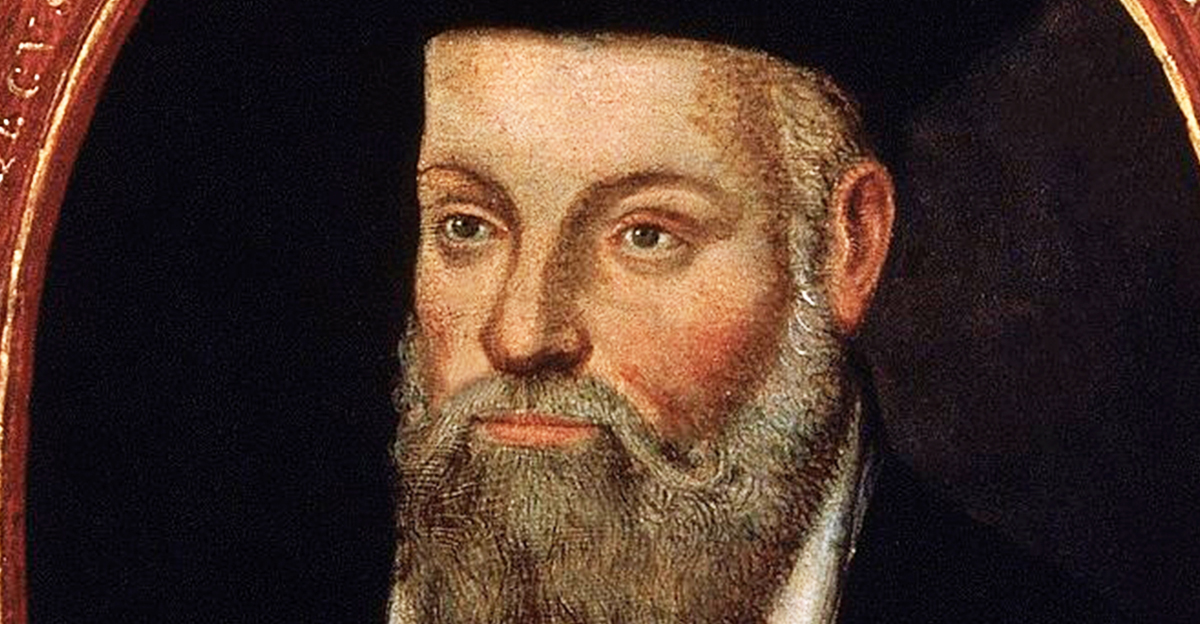 The Portrait of Michel de Nostredame (Nostradamus), a French Renaissance Medicine & Astrologer, painted by his son César de Nostredame (1553-1630?)