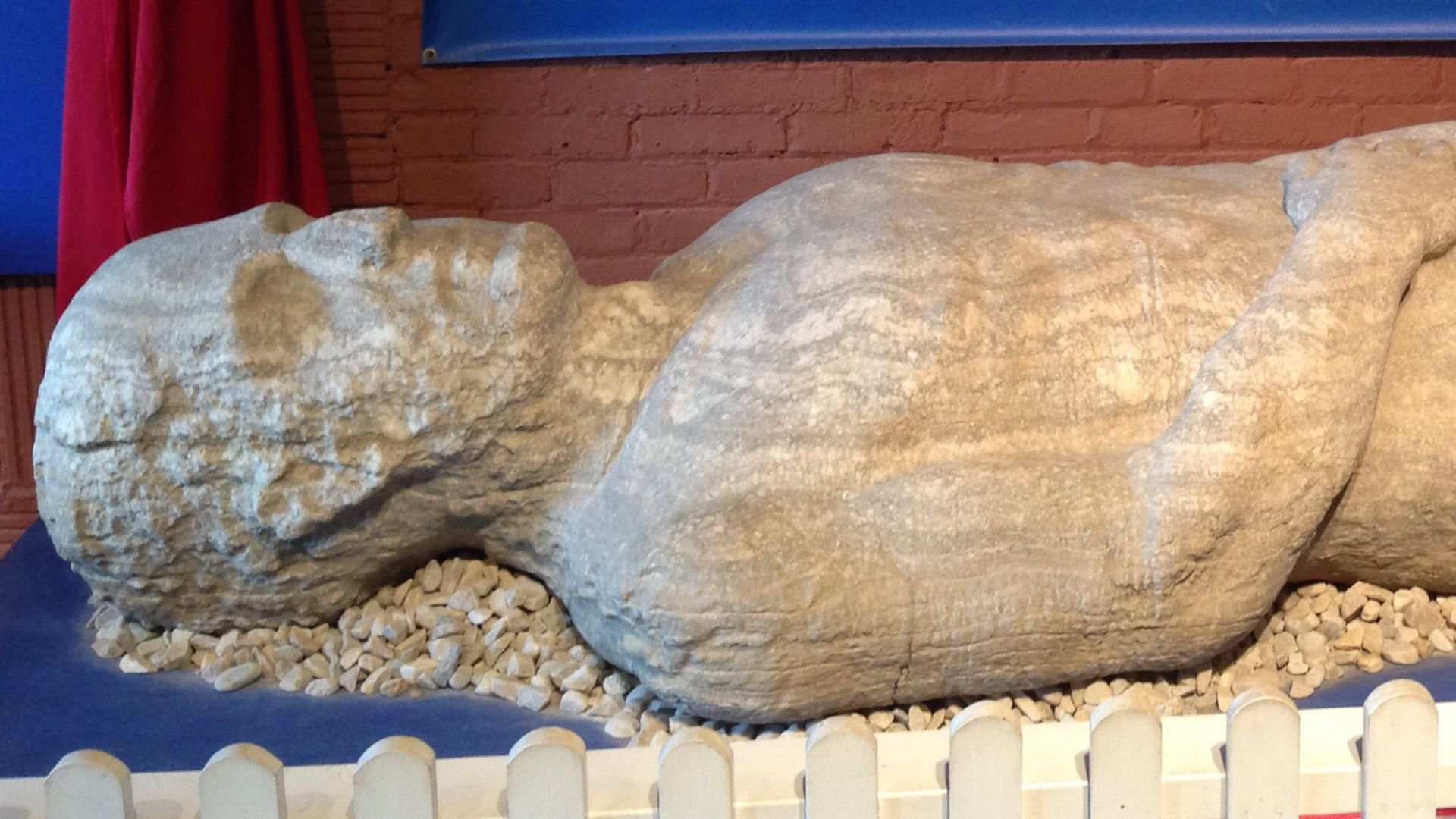 The Cardiff Giant at the Farmers' Museum in Cooperstown.