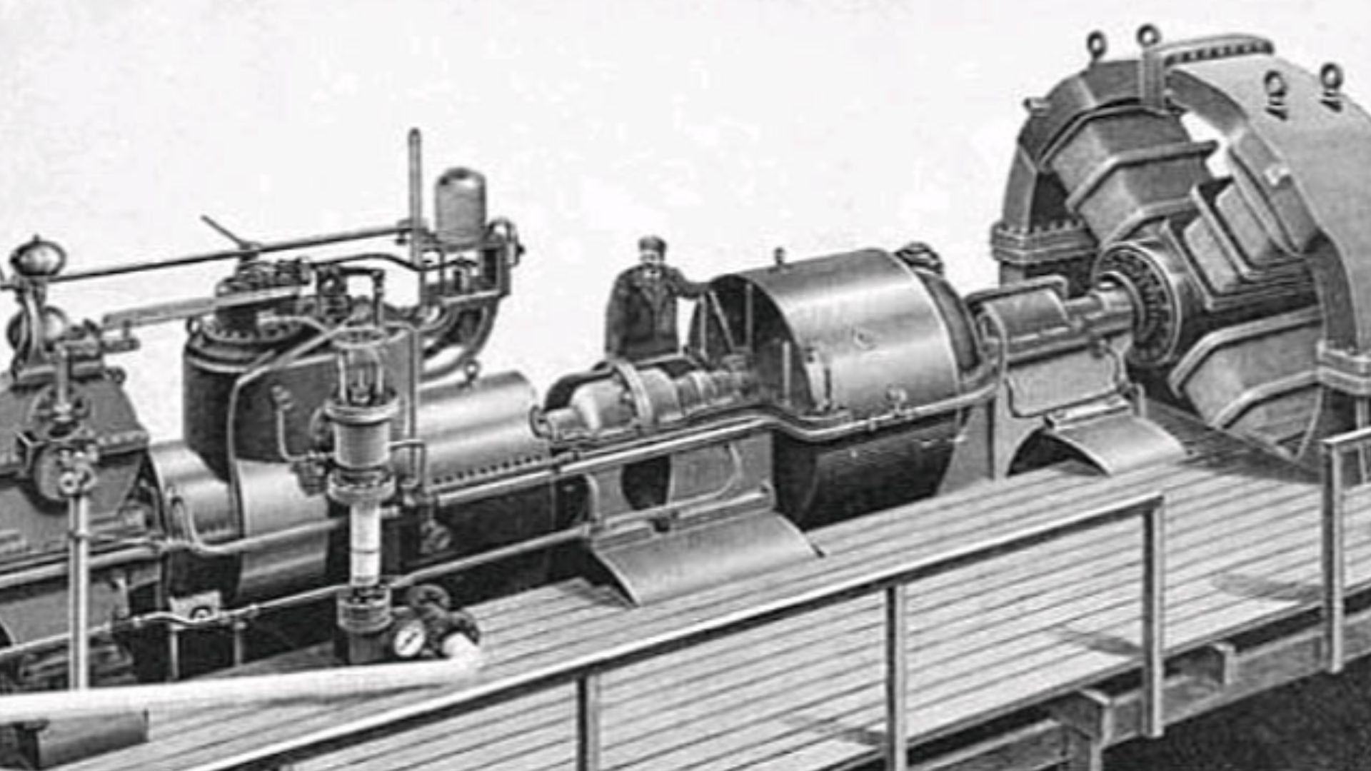 Engraving of Parson's first 1 megawatt
