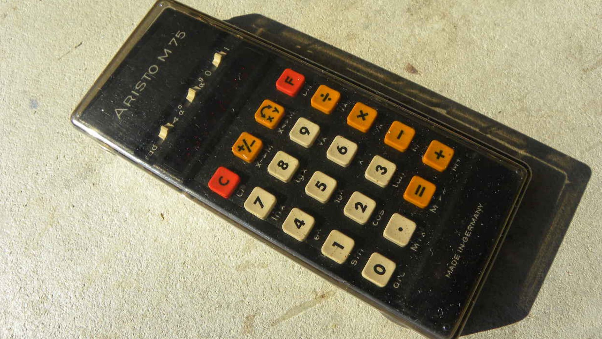 Aristo M 75 Vintage Red Led 1970s Calculator -