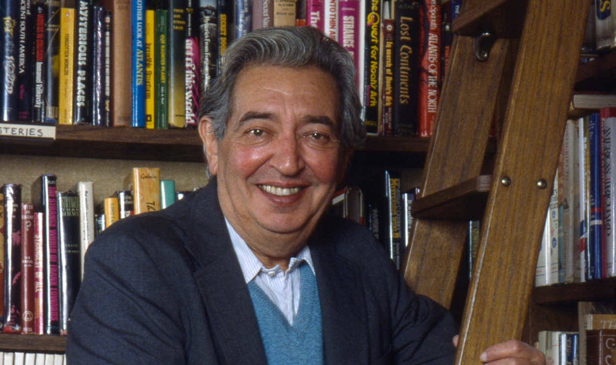 Author Irving Wallace at Home