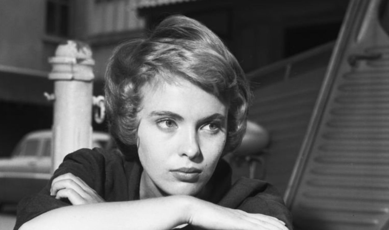 Jean Seberg lors du tournage du film 'Bonjour tristesse' à Paris en aout 1957