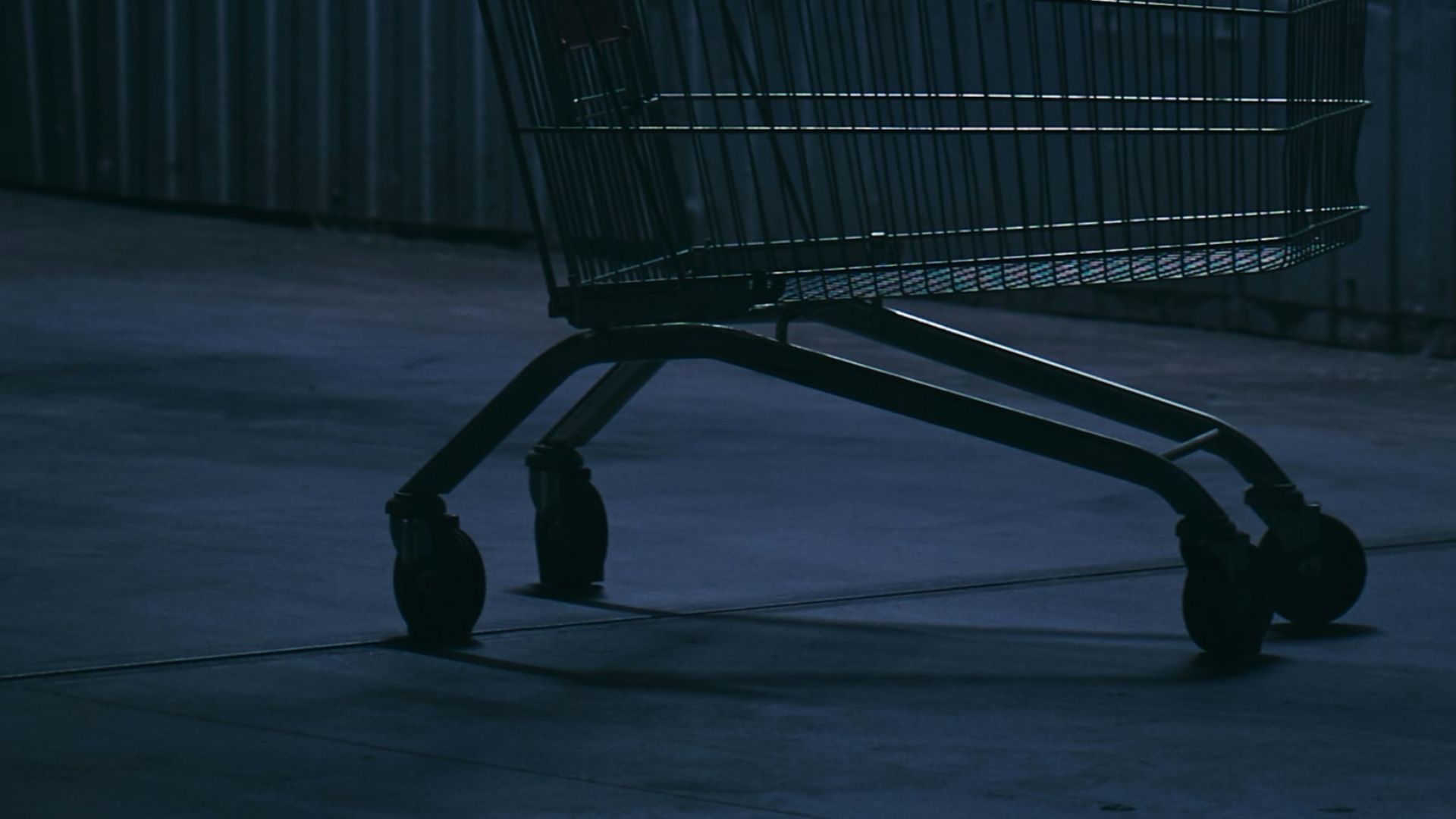 shopping cart in a room
