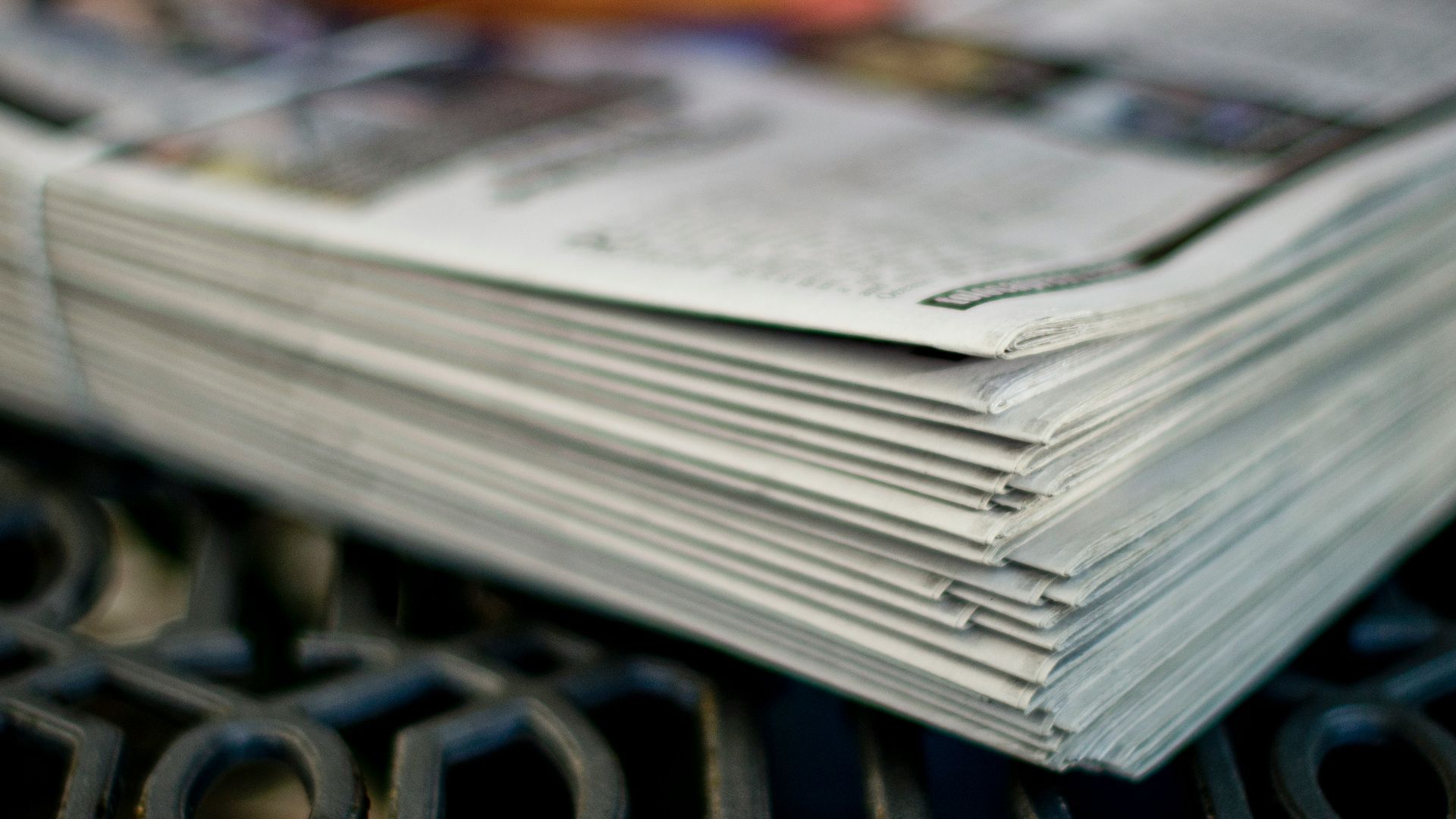 pile of newspapers