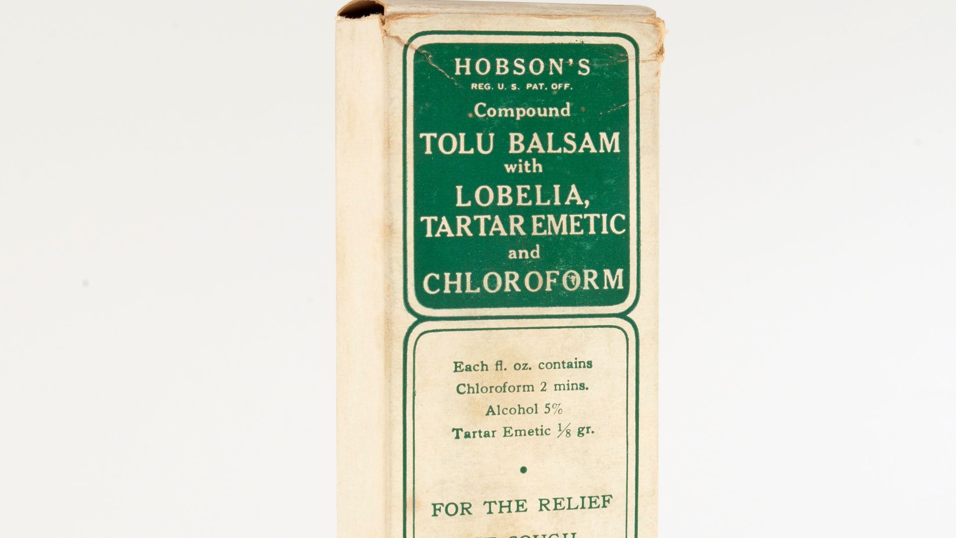 Box containing Dr. Hobson's