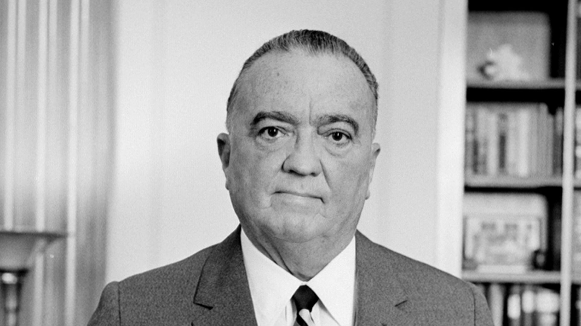 J. Edgar Hoover, head of the U.S. Federal Bureau of Investigation, 1961.