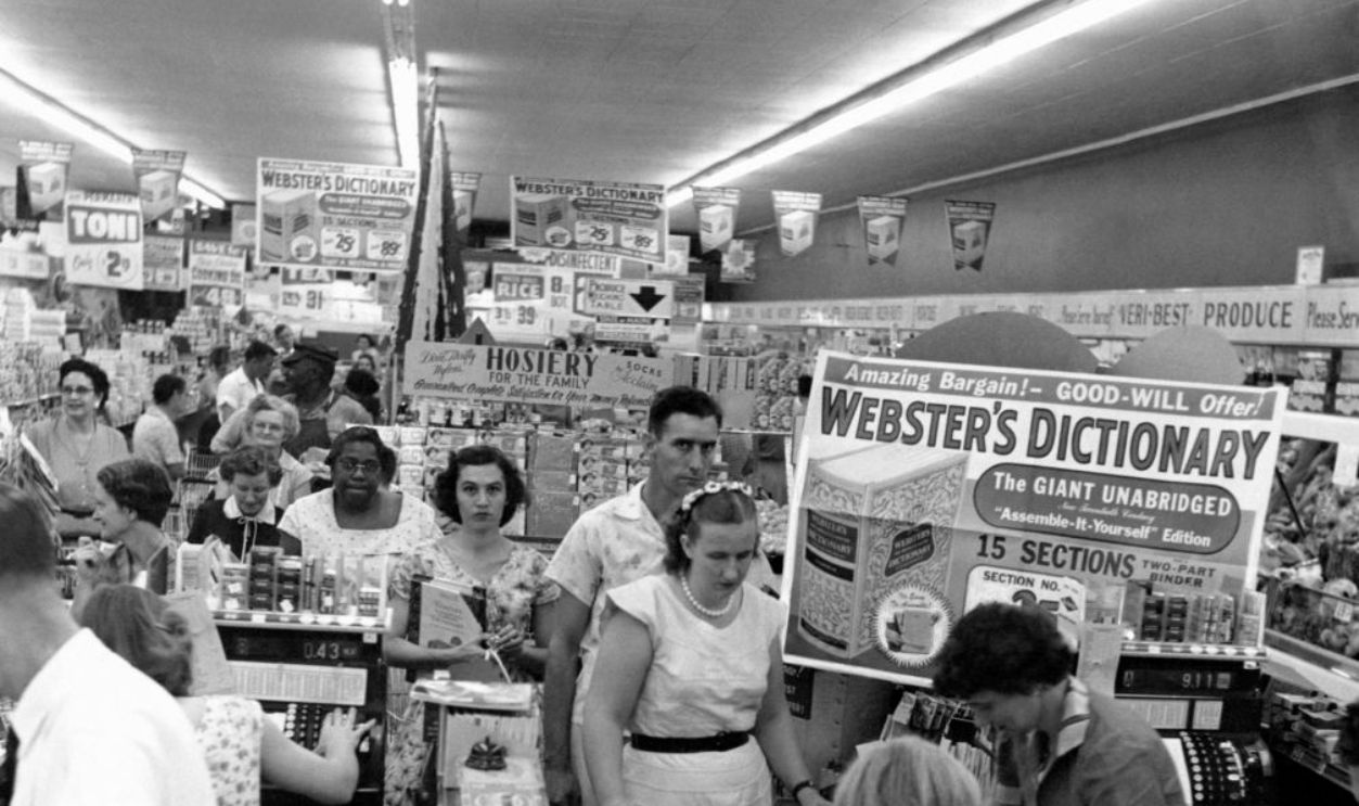 Caisses d'un supermarché aux Etats-Unis. 